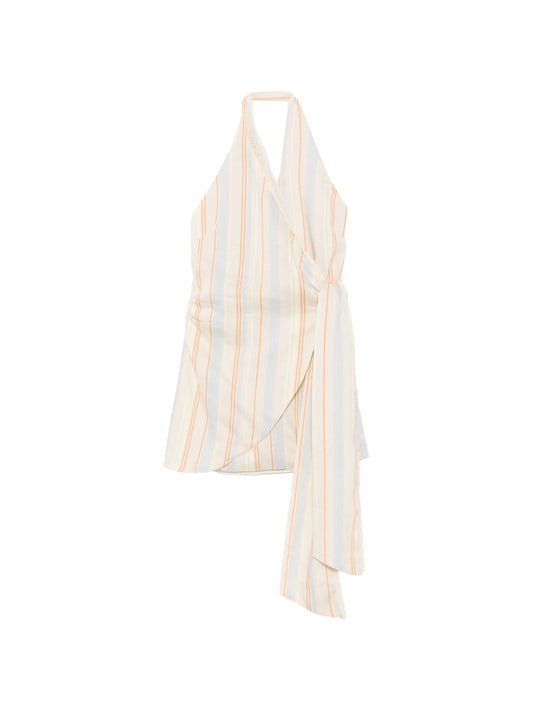 Pernille wrap halter mini dress