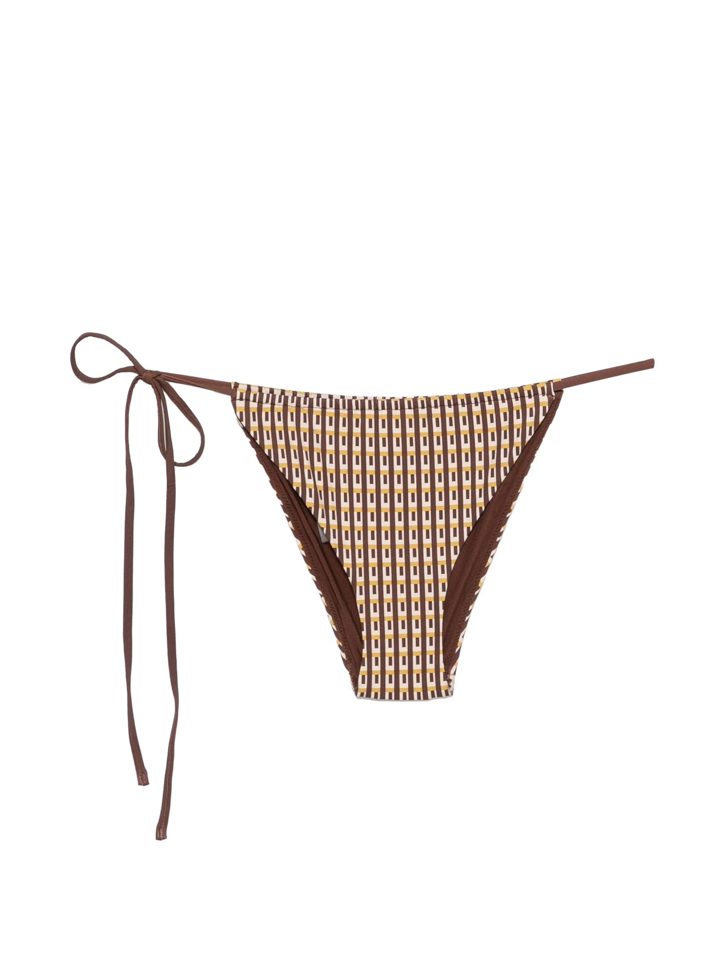 geometric-print bikini bottoms