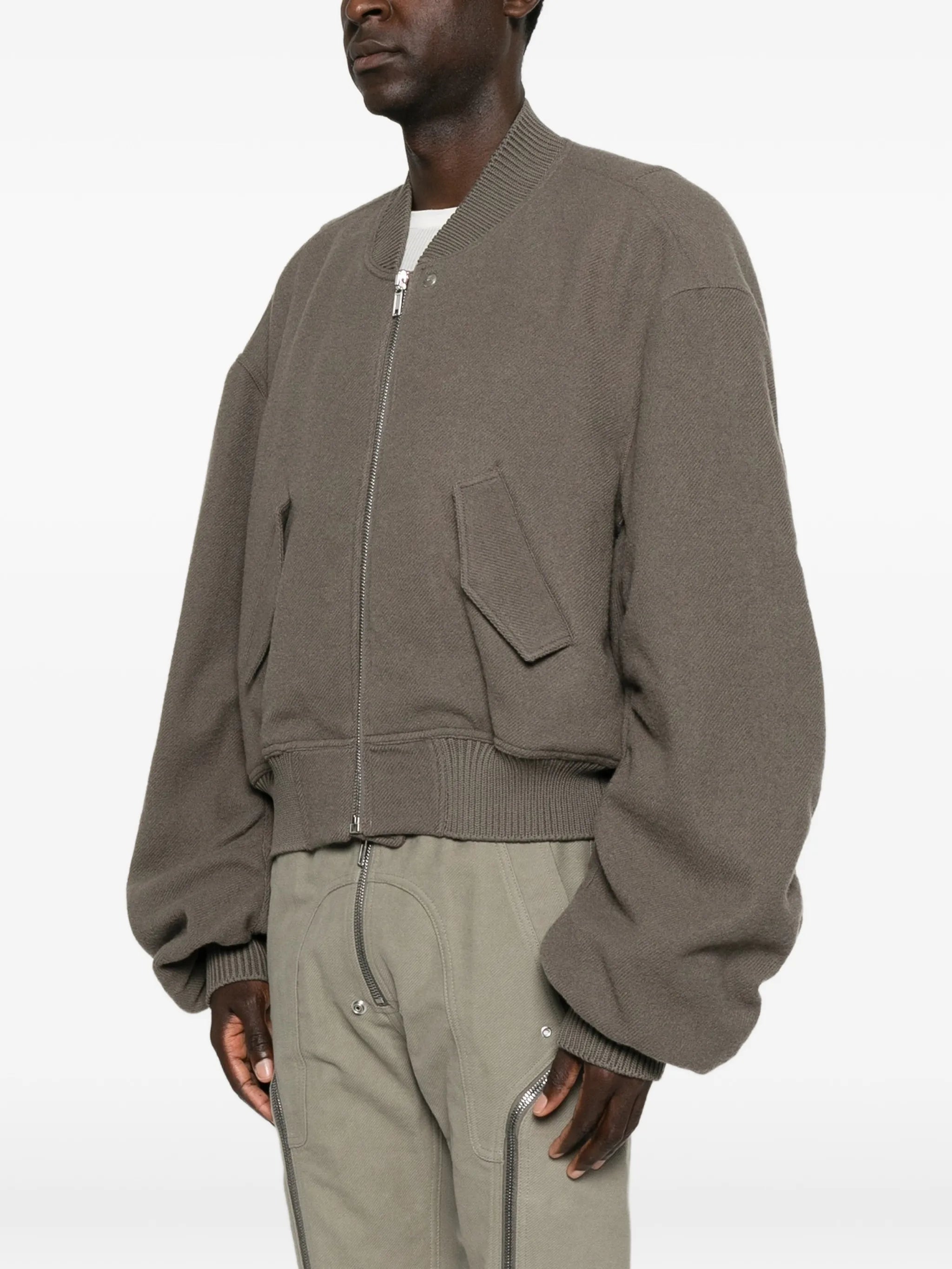 Tower Secchia flight jacket in boiled wool