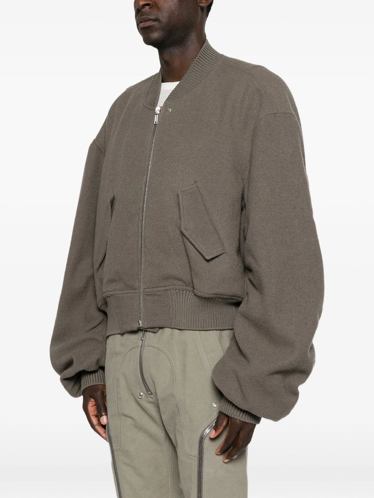 Tower Secchia flight jacket in boiled wool