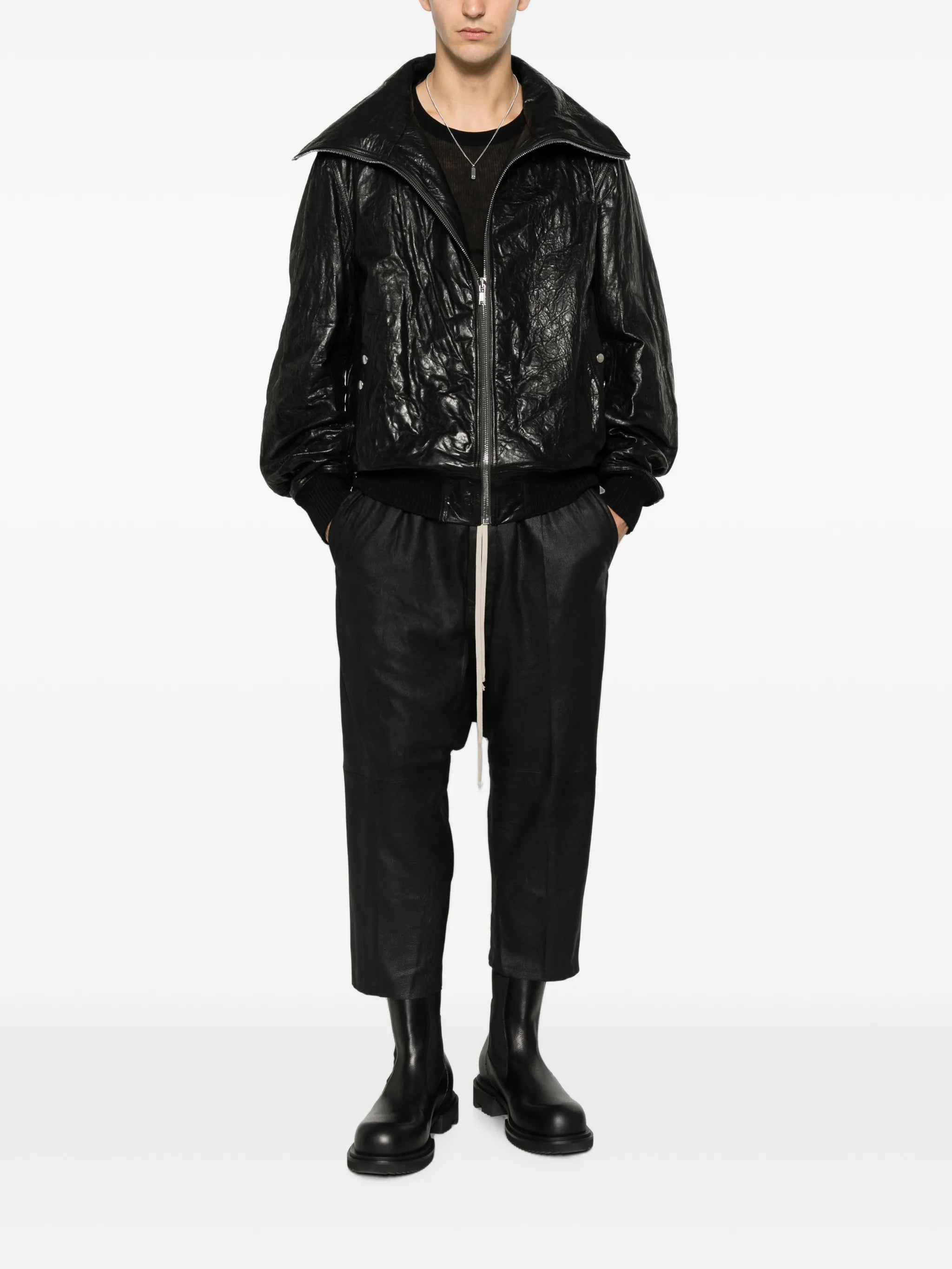 Tower Dracuflight jacket in tumbled lamb