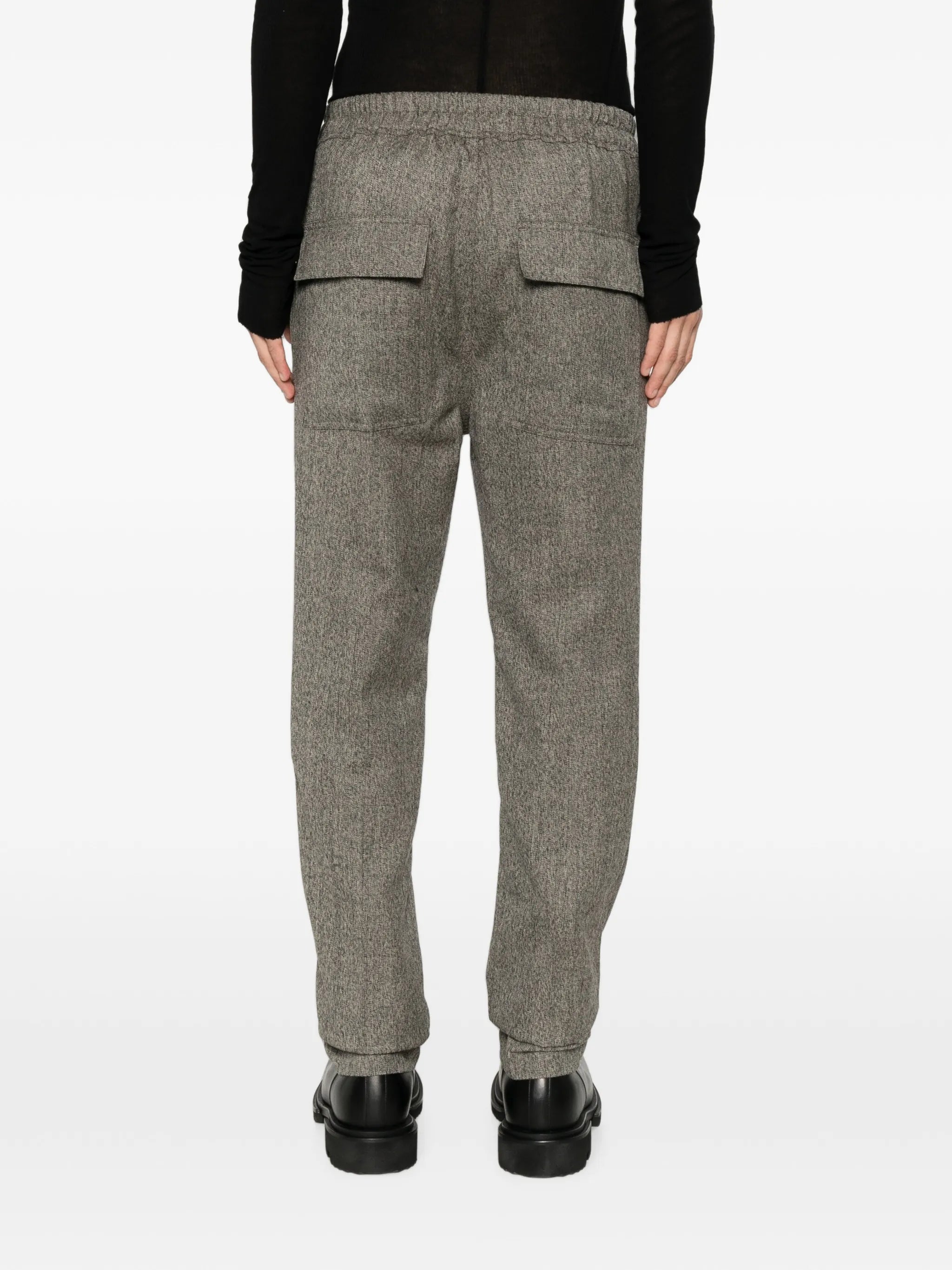 drawstring slim-leg trousers