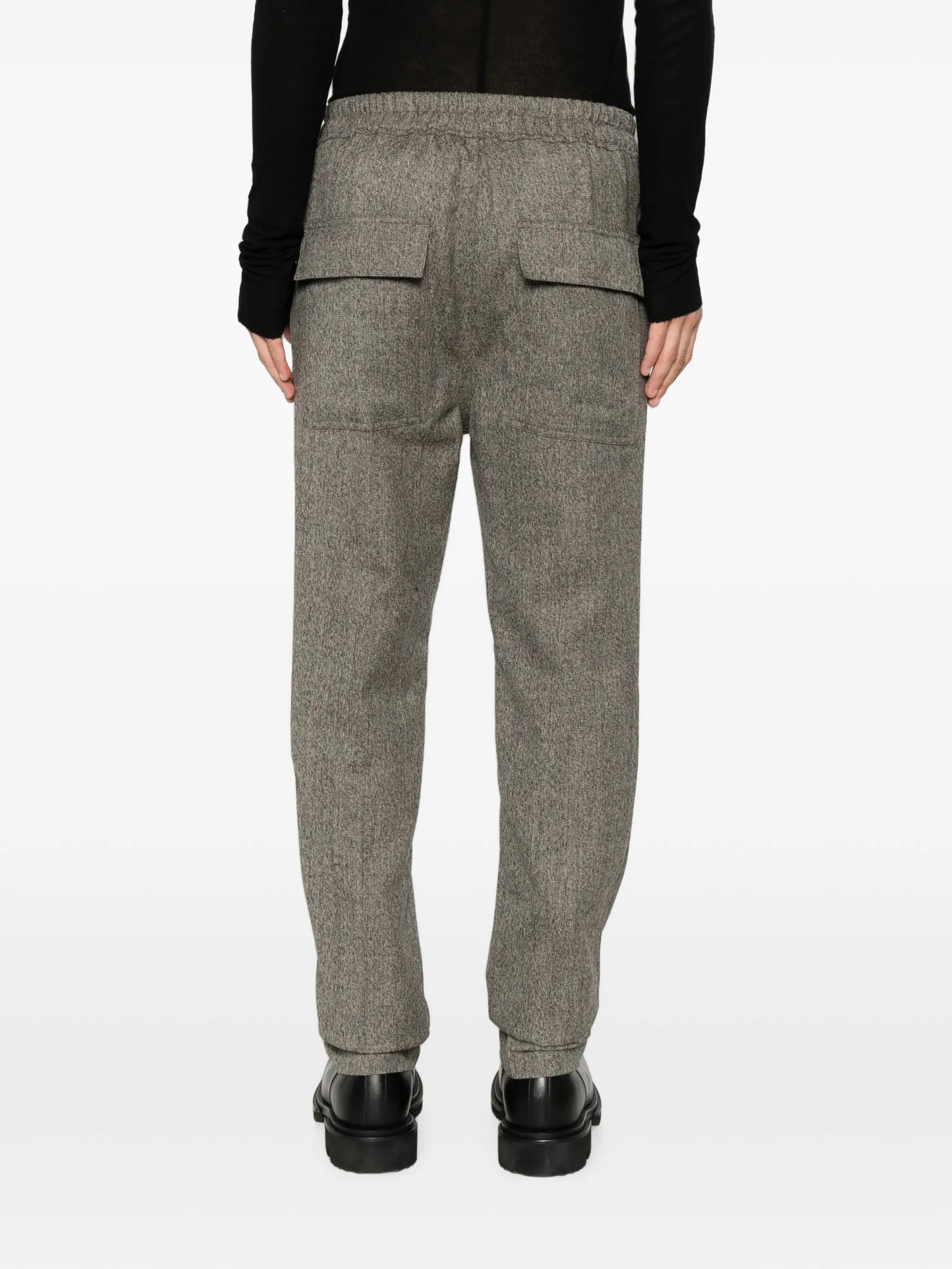 drawstring slim-leg trousers