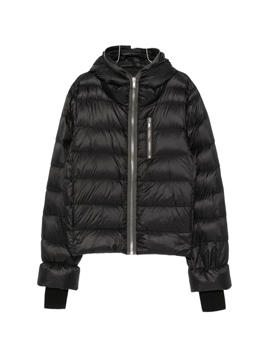 Gimp hooded down jacket