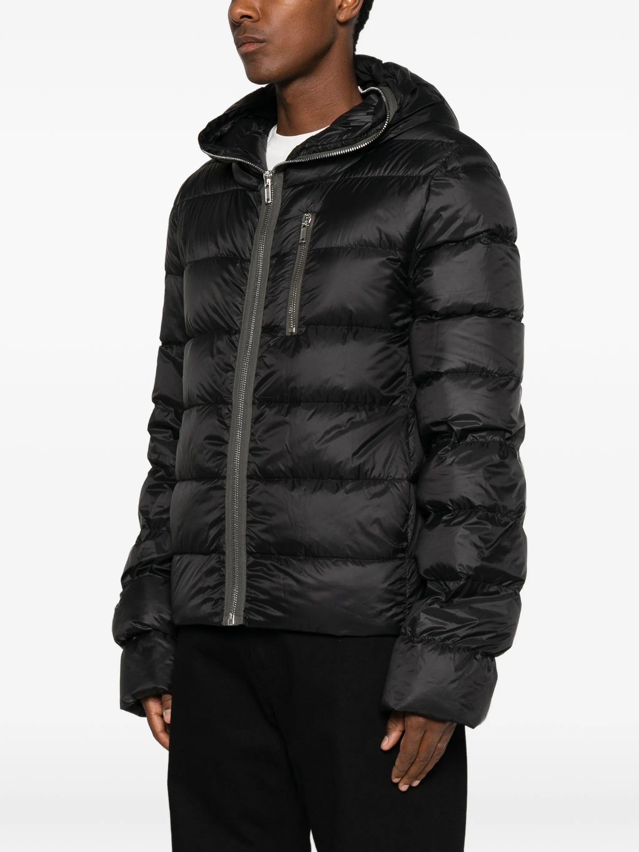Gimp hooded down jacket