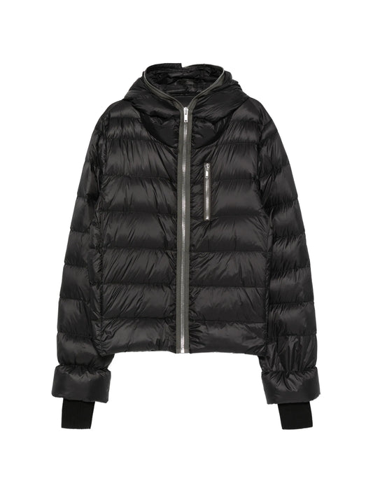 Gimp hooded down jacket