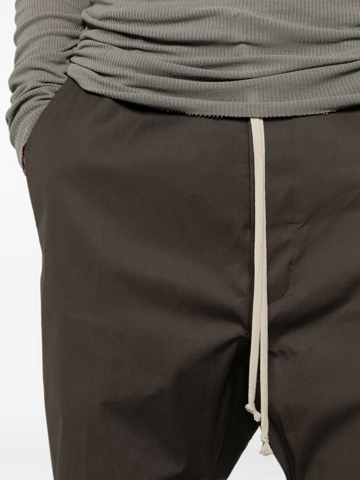 drawstring long trousers