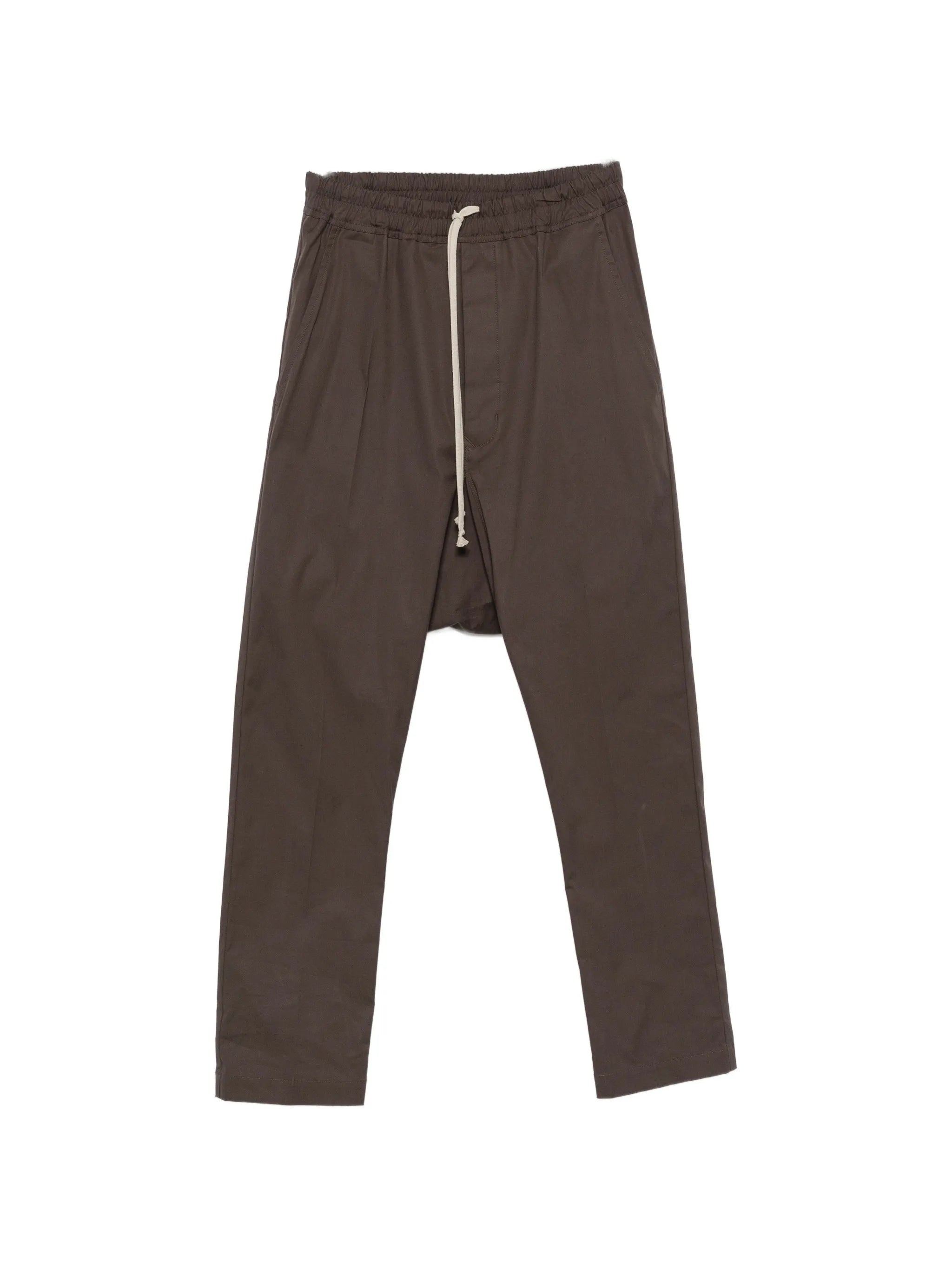 drawstring drop-crotch trousers