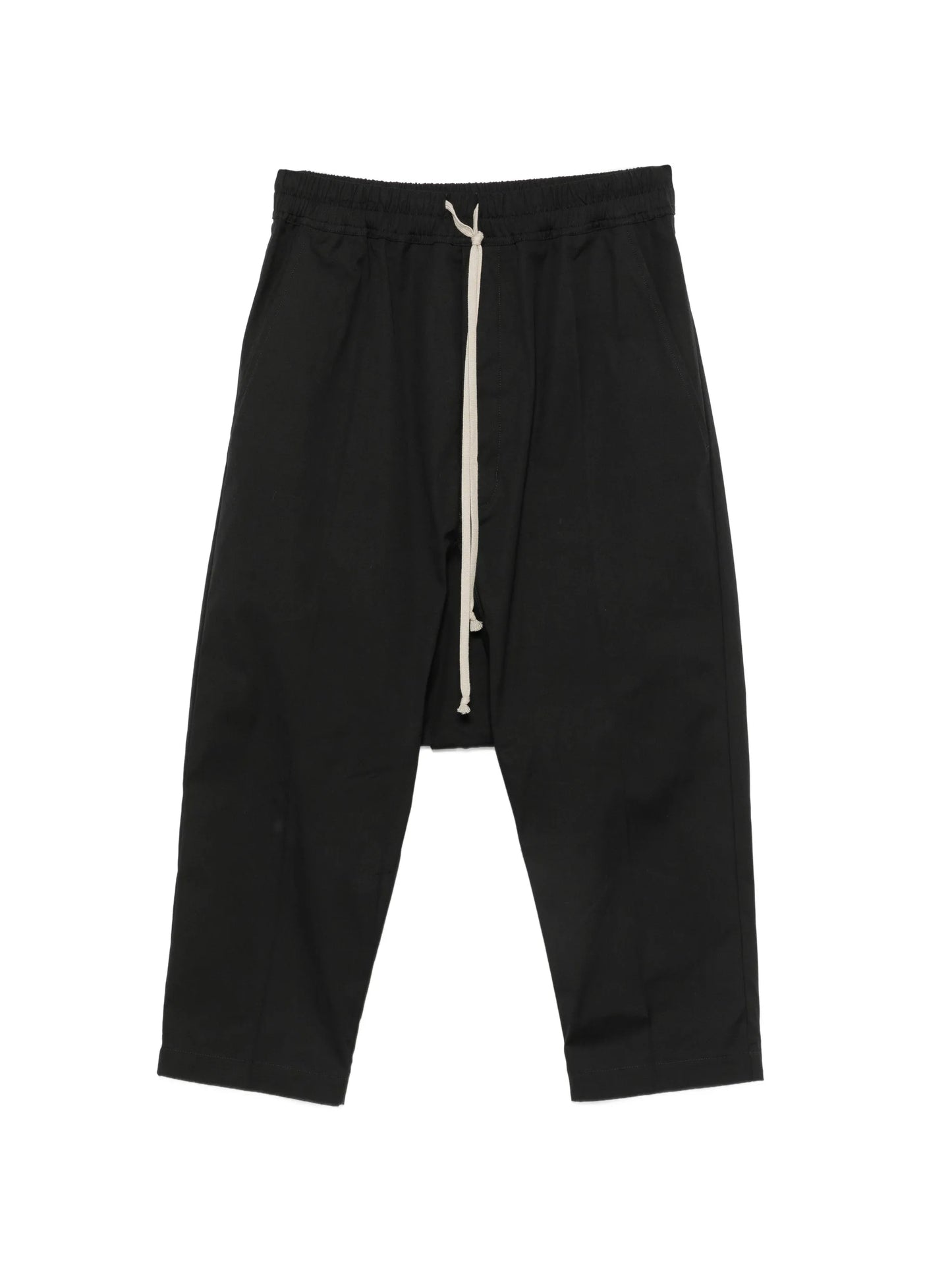 drawstring cropped trousers
