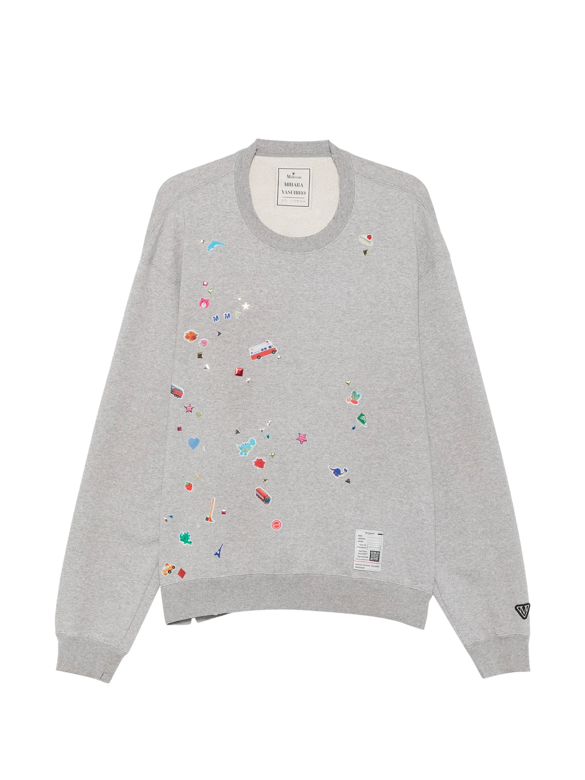 sticker-print sweatshirt