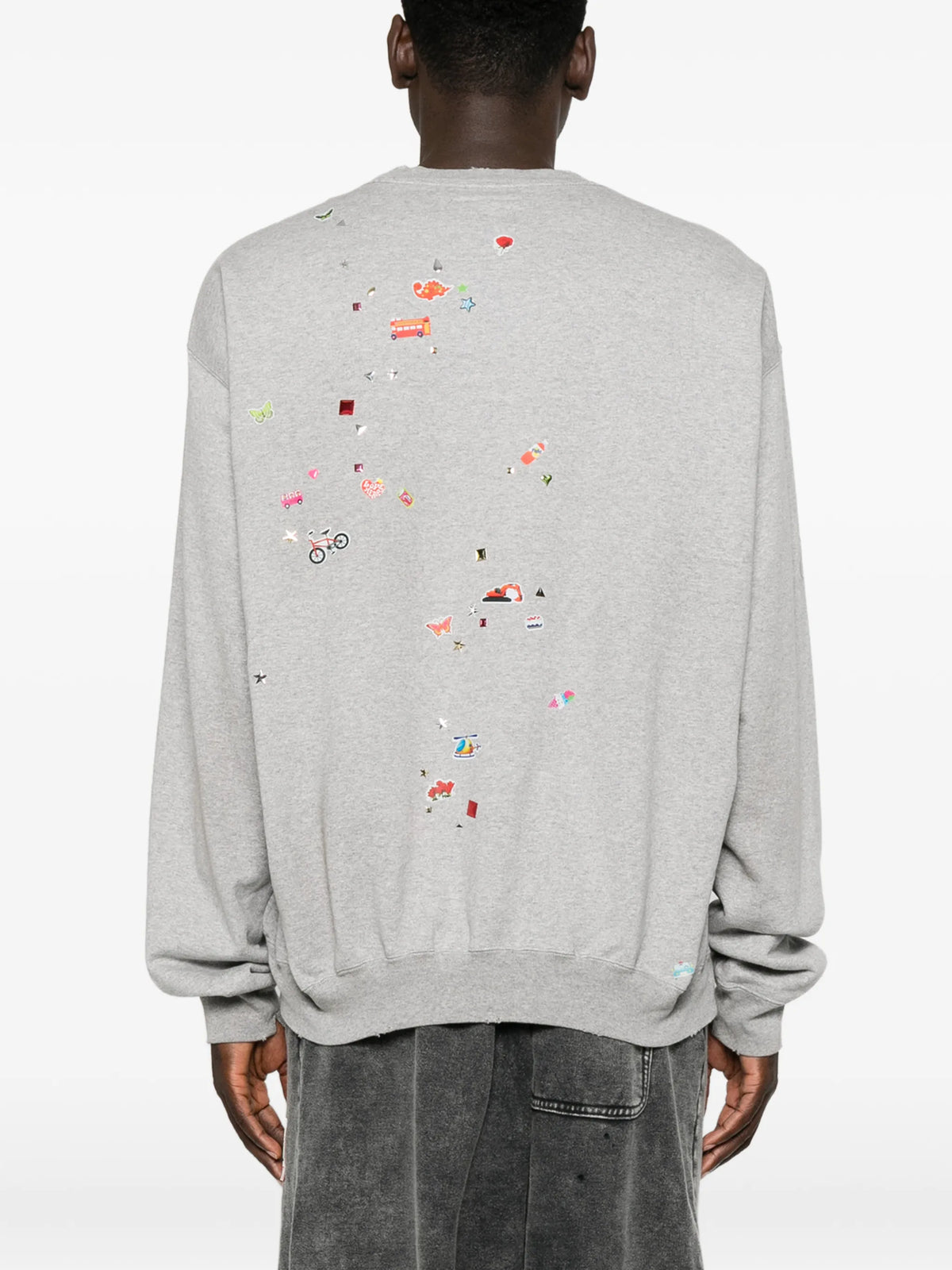 sticker-print sweatshirt