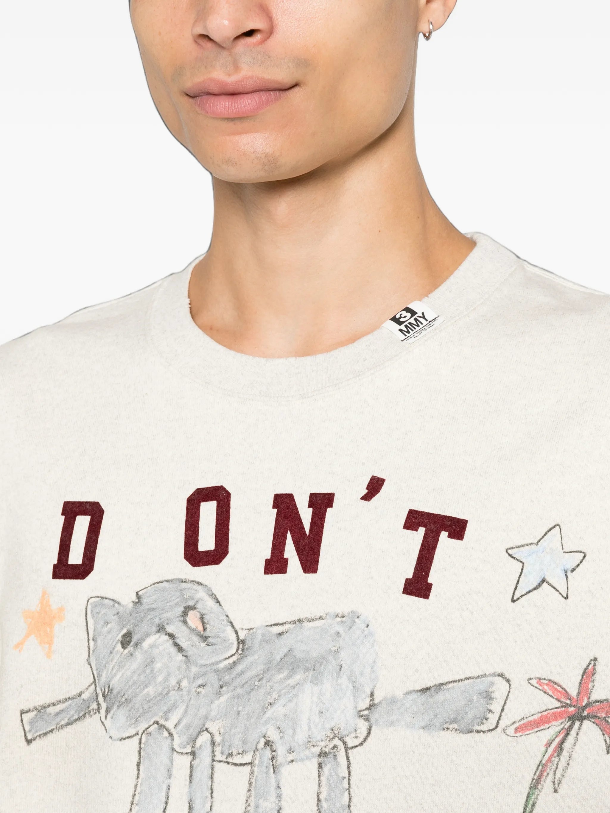 doodle-print sweater