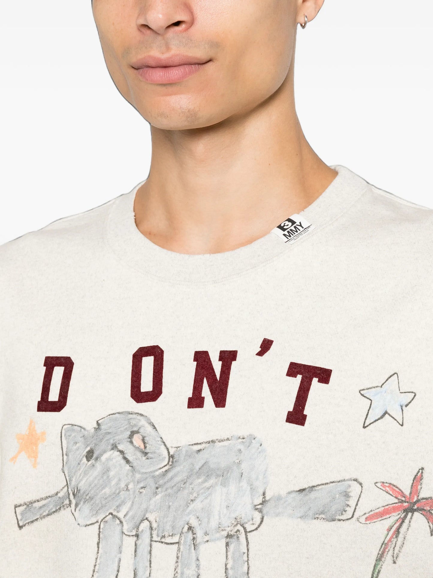doodle-print sweater