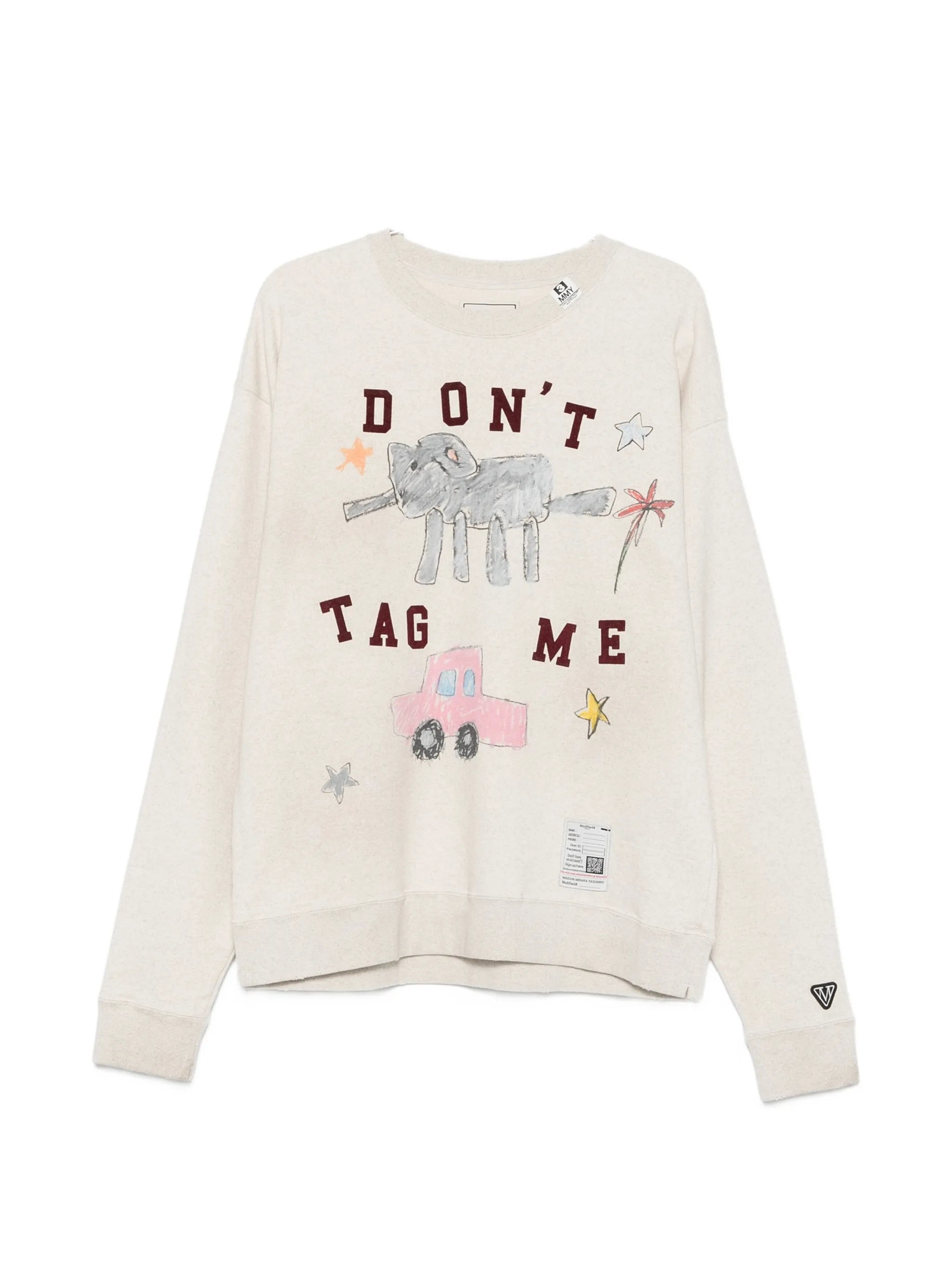 doodle-print sweater
