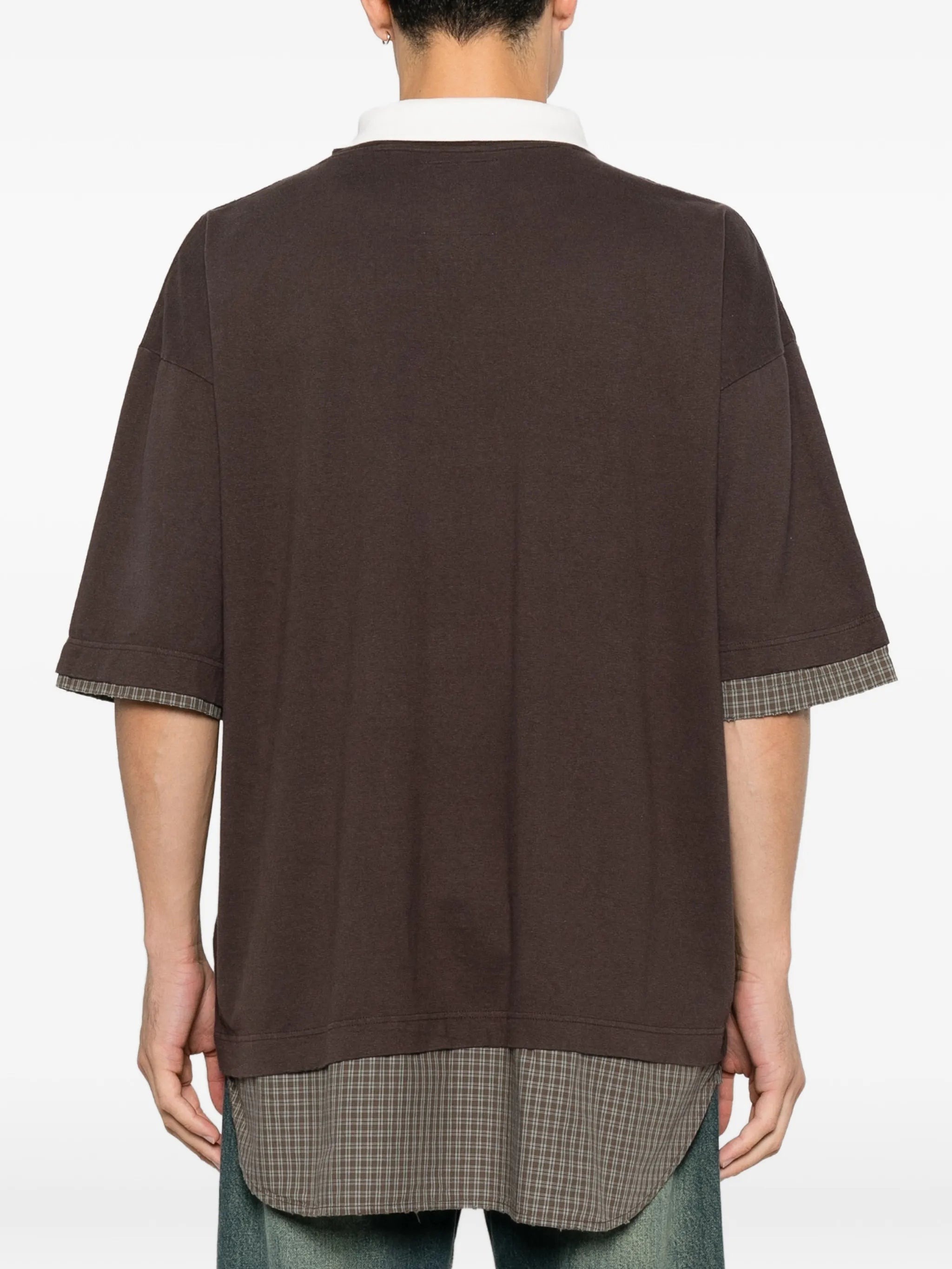 triple-layered duck-embroidered T-shirt