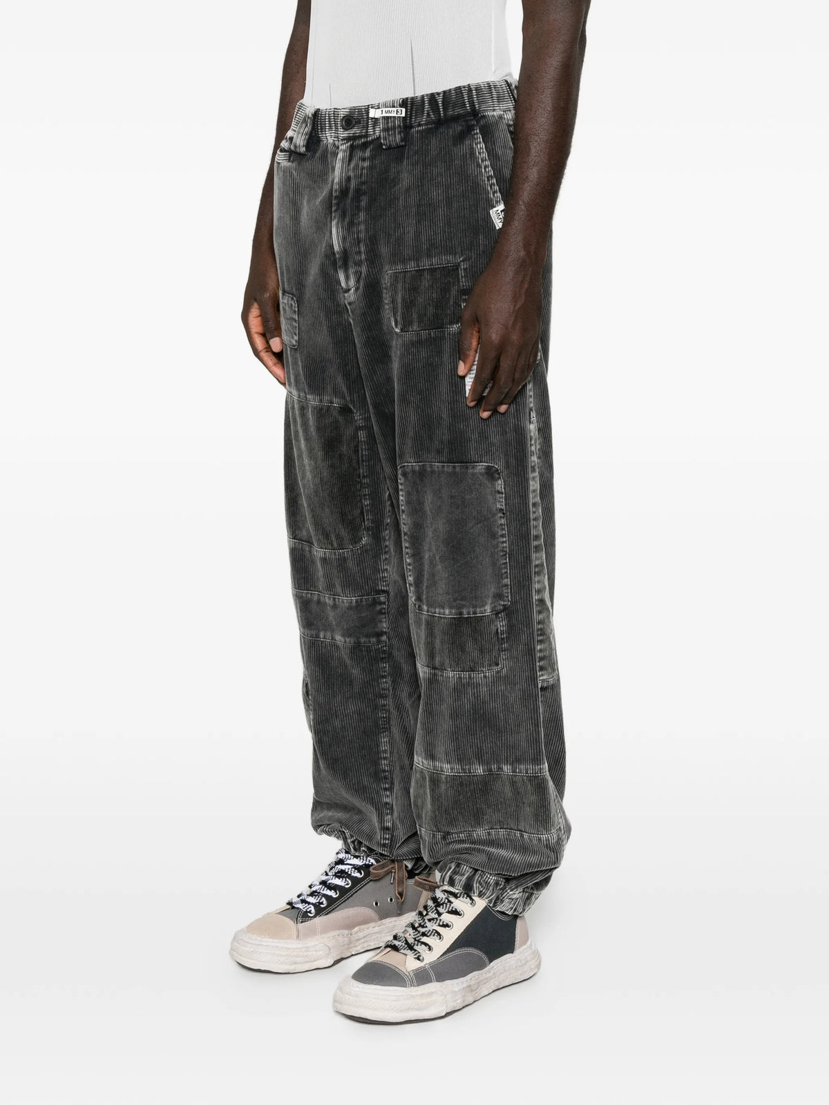 patchwork corduroy cargo pants