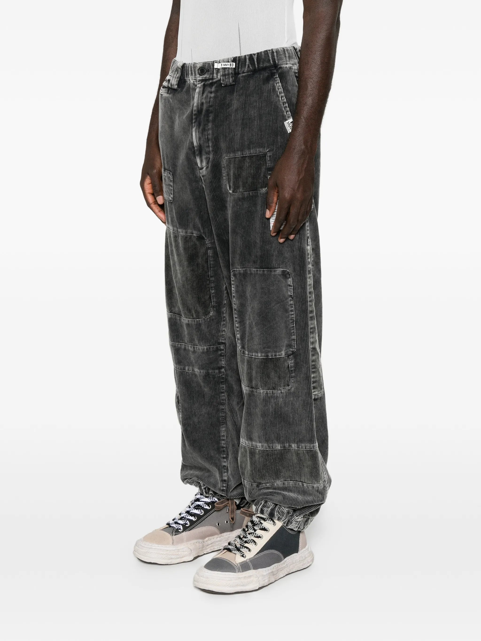 patchwork corduroy trousers