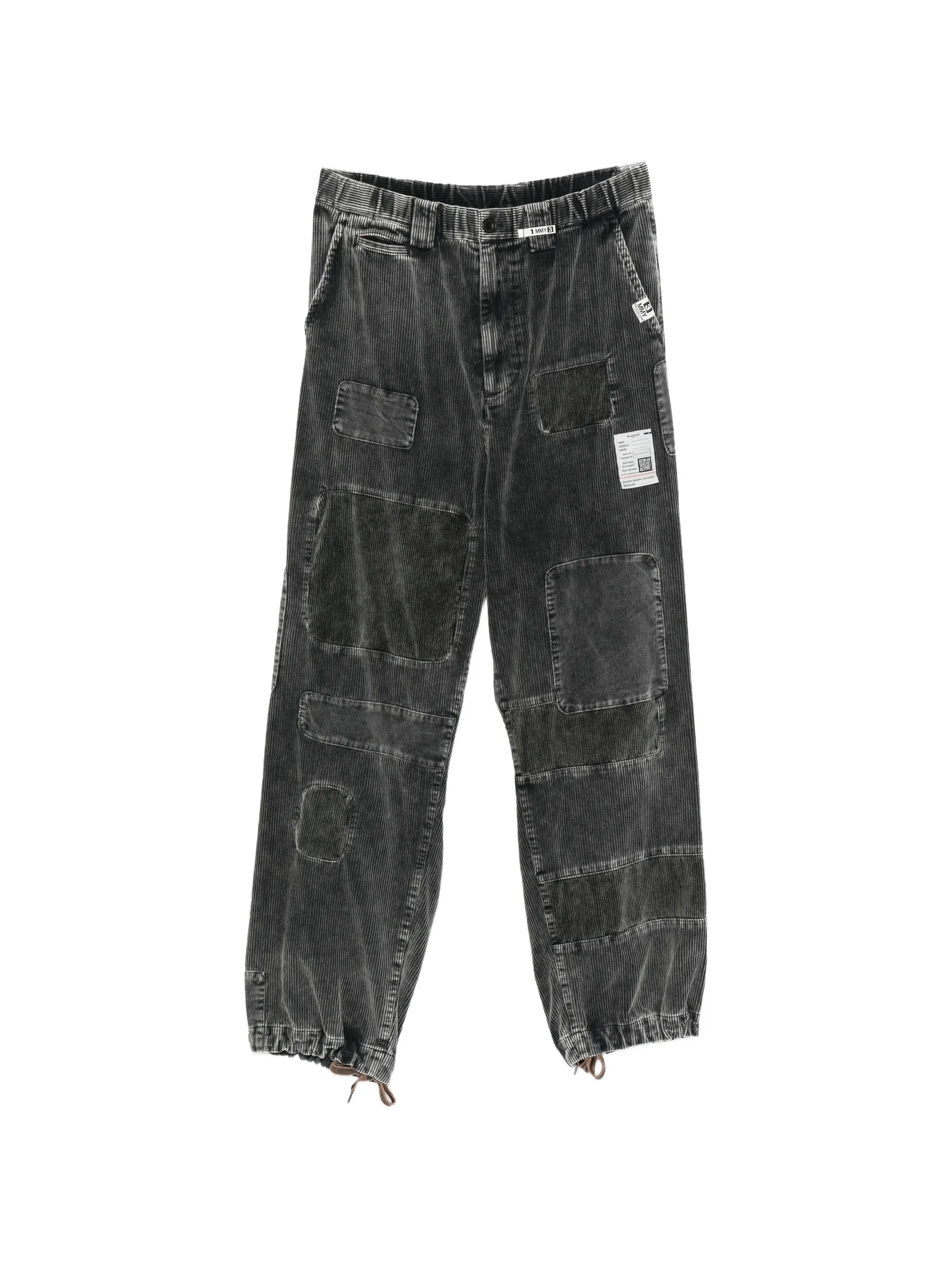 patchwork corduroy cargo pants