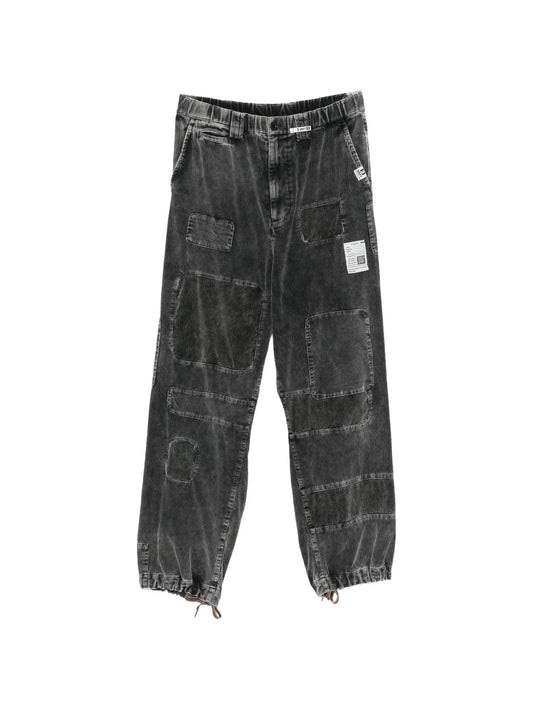 patchwork corduroy trousers