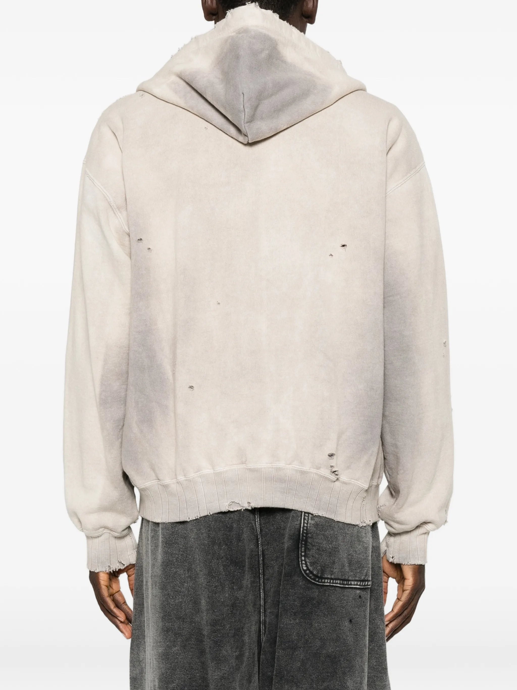 distressed sun-faded hoodie