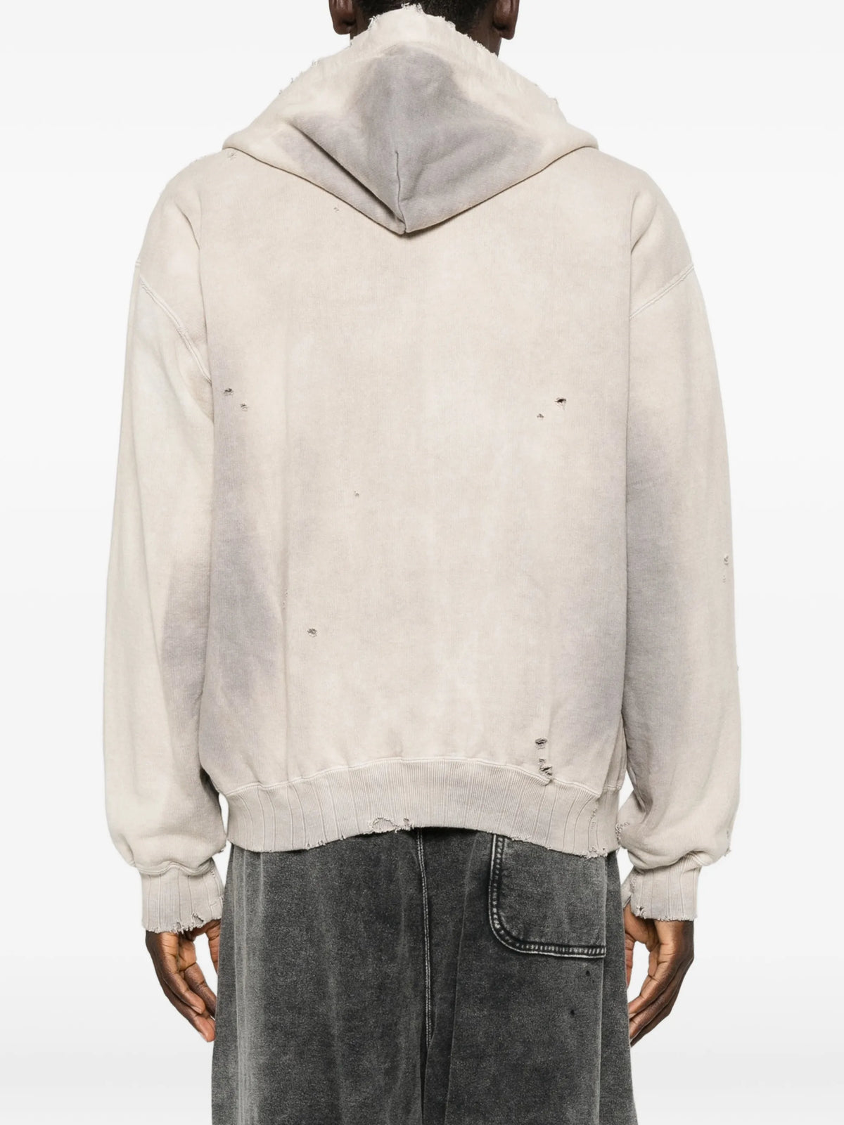 distressed sun-faded hoodie