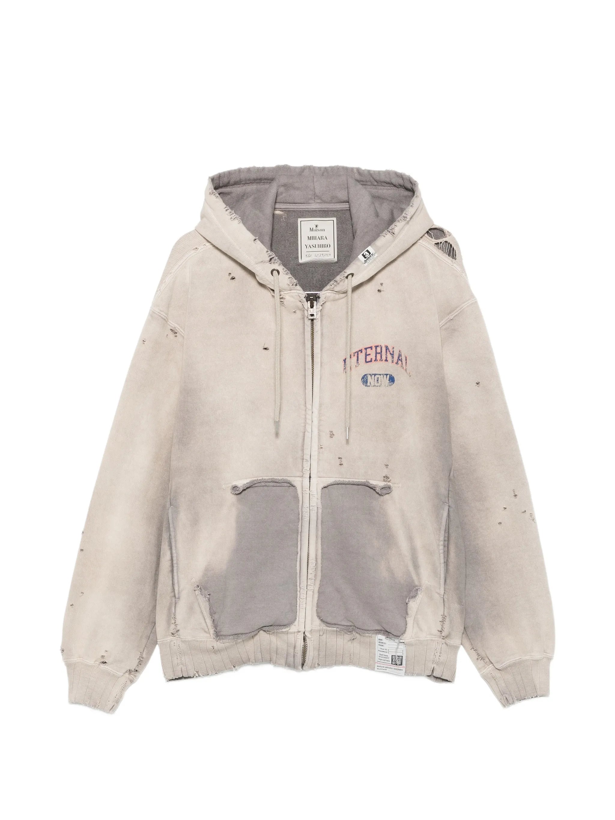 distressed sun-faded hoodie