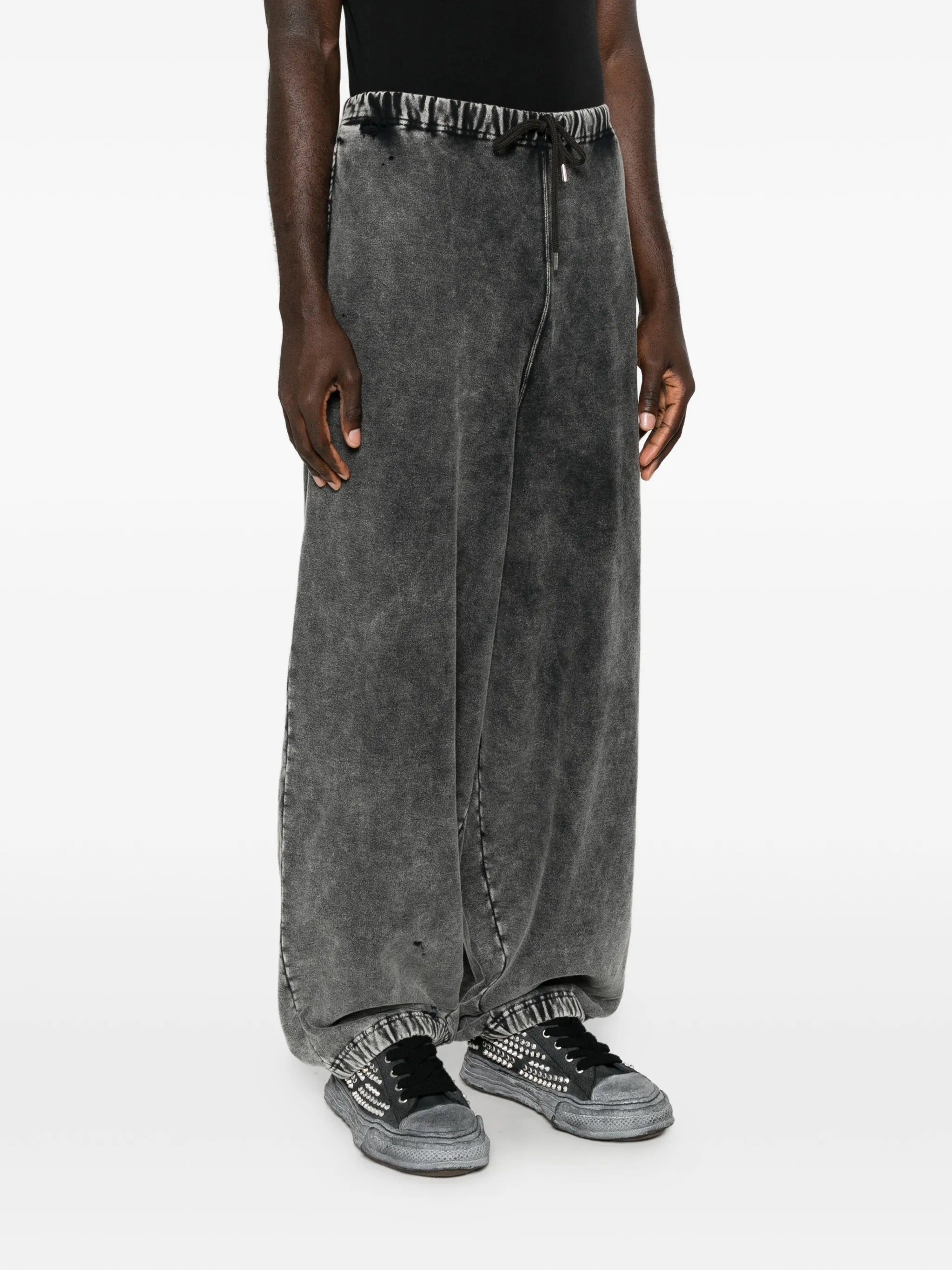 bleached sweat trousers