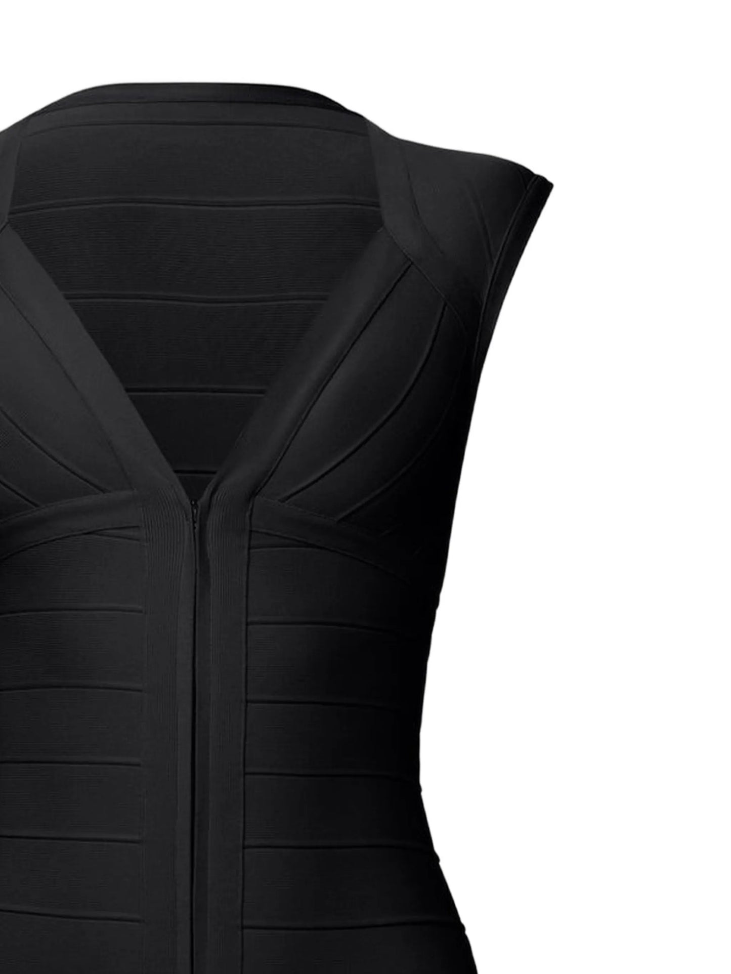 zip sleeveless dress