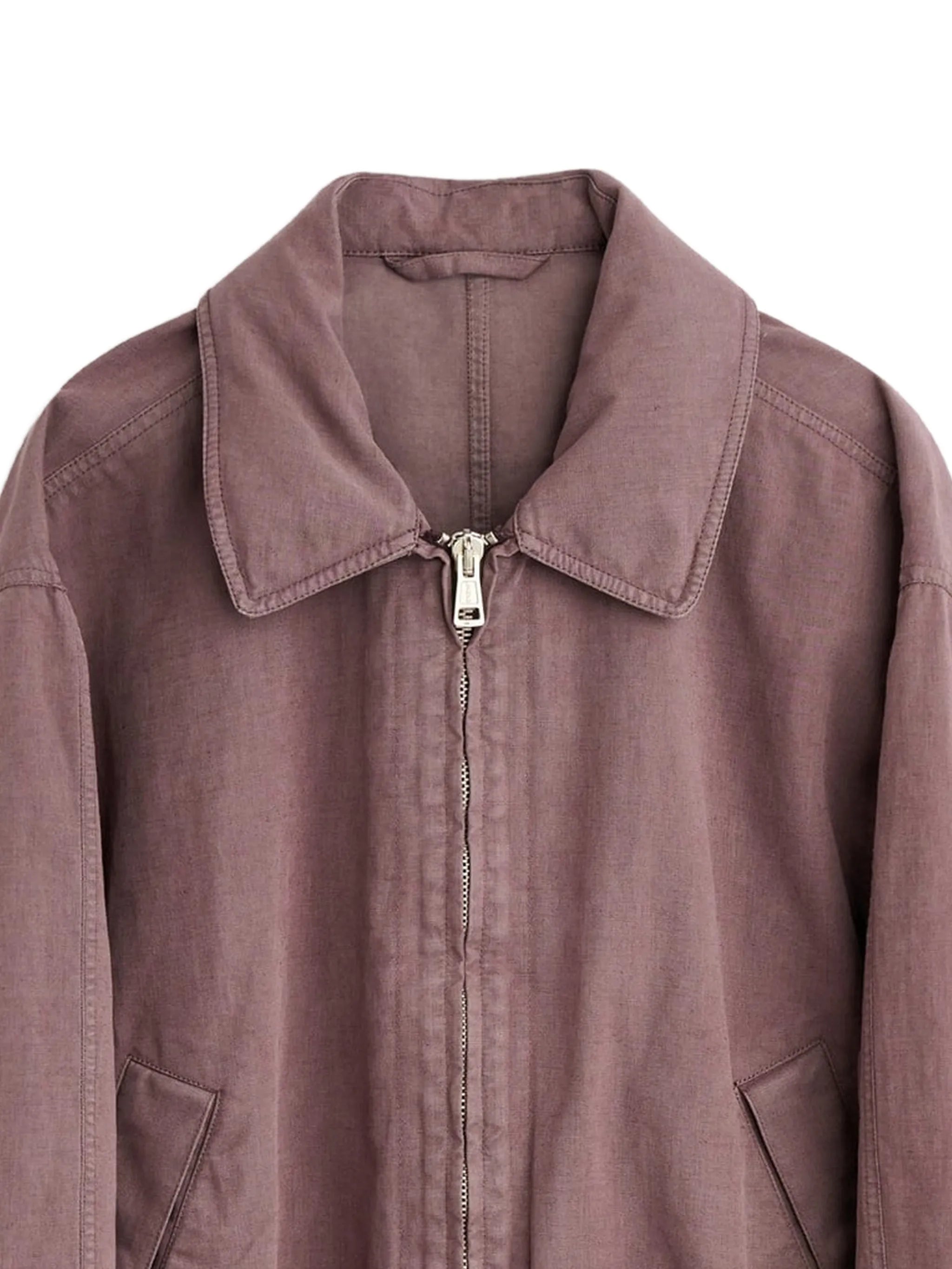 collared zip jacket