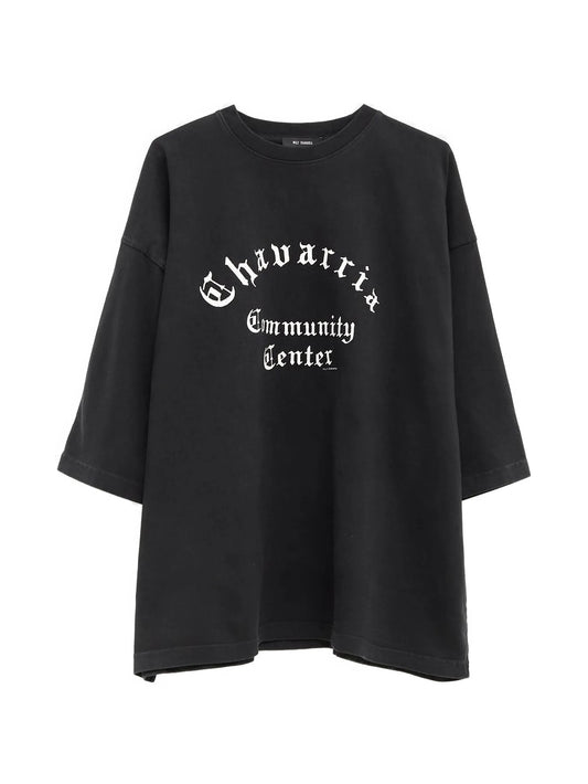 logo-print oversized T-shirt
