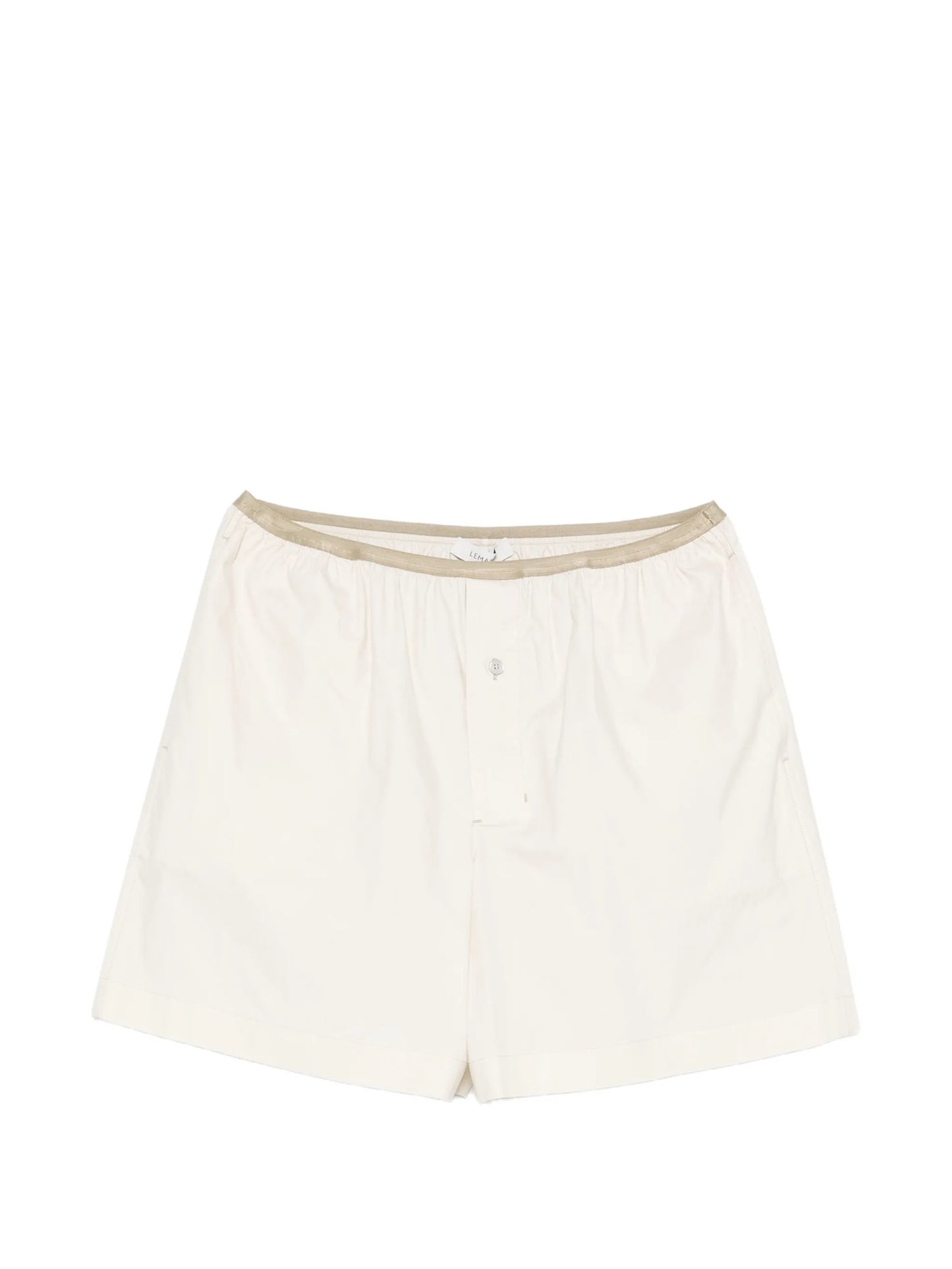 button-embellishment shorts