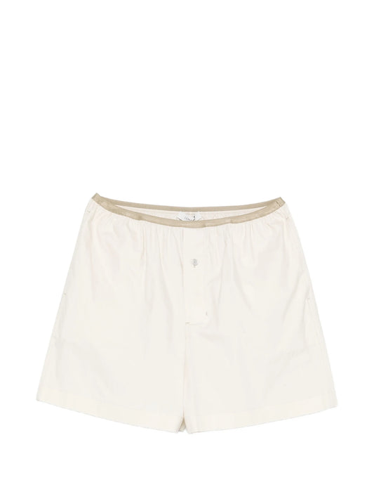 button-embellishment shorts