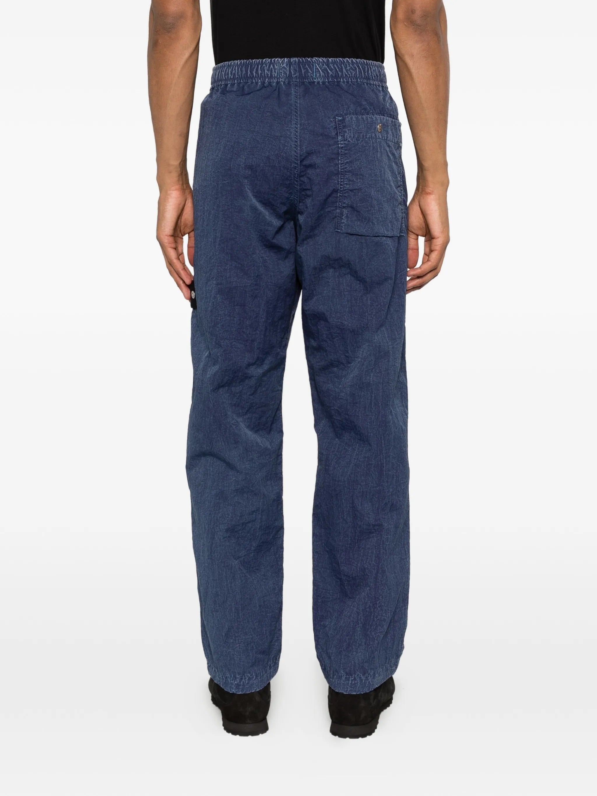 Fatigue  logo-patch loose-fit trousers