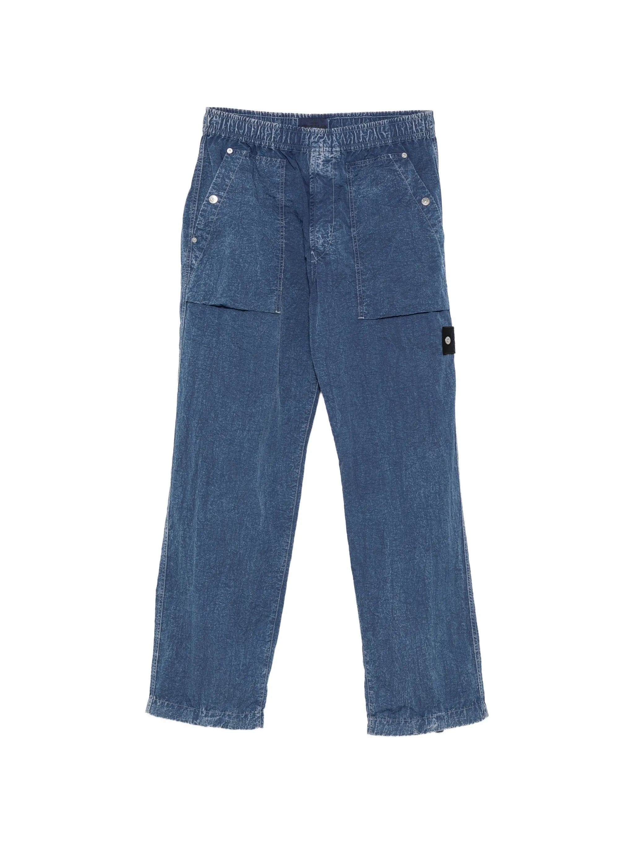Fatigue  logo-patch loose-fit trousers