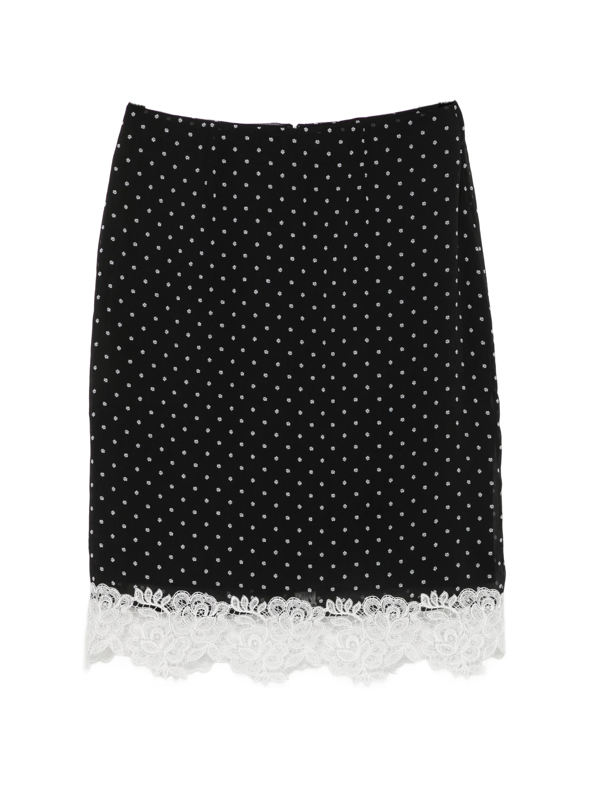 Laceband Pencilskirt black