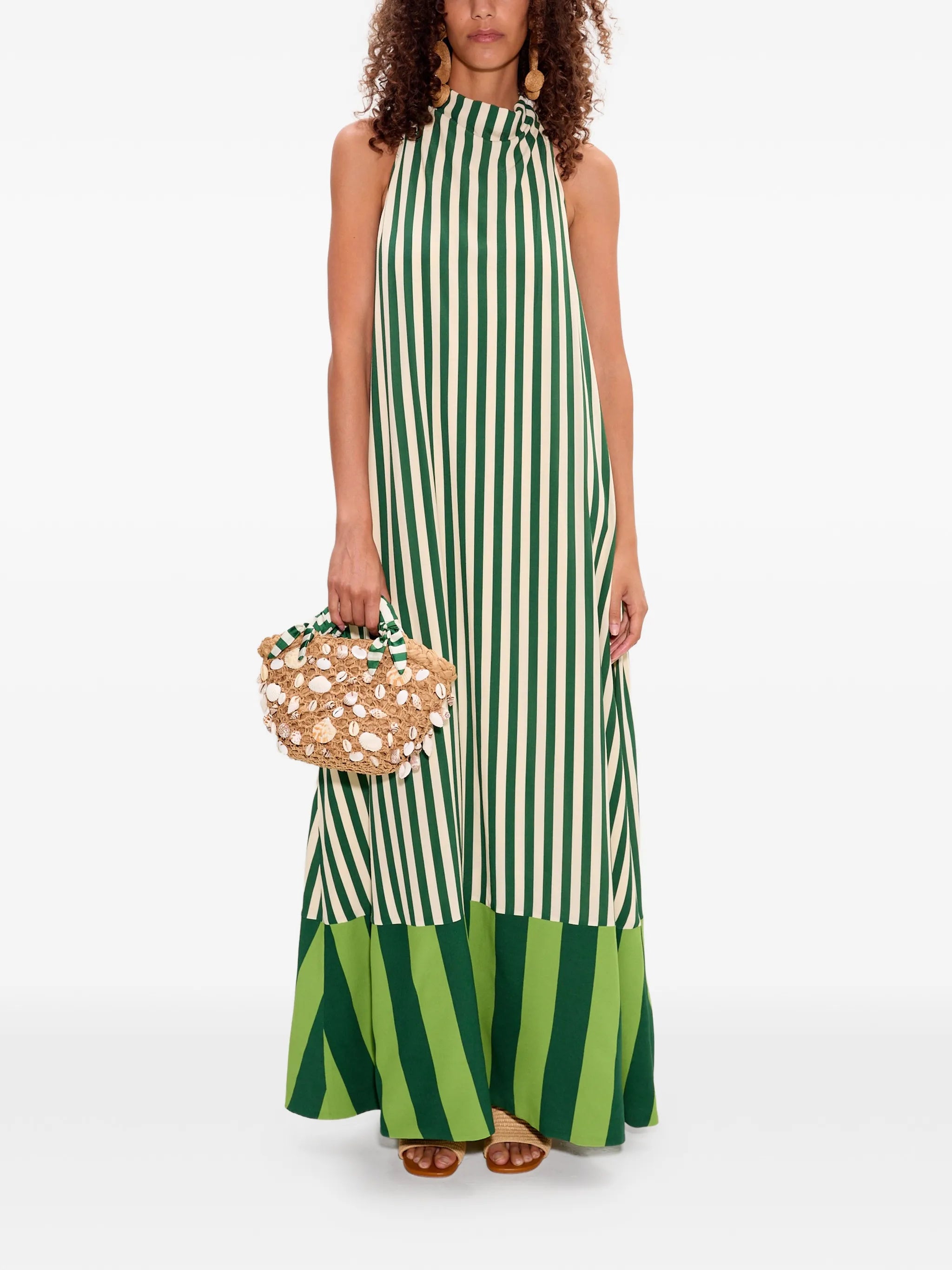 Shelly striped tote bag