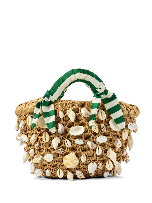 Shelly striped tote bag
