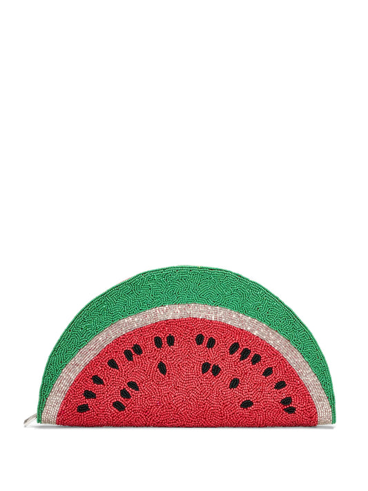 beaded Lune clutch
