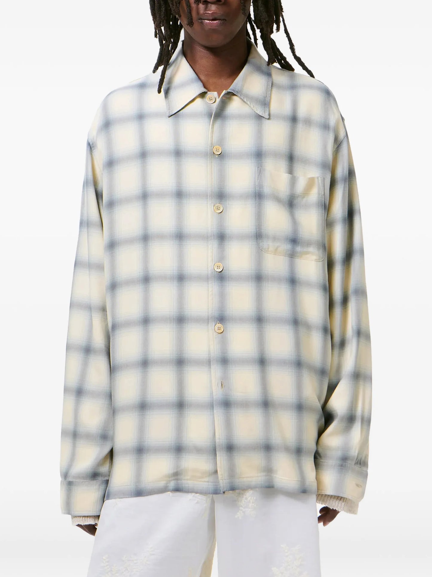 Every check-print long-sleeve shirt