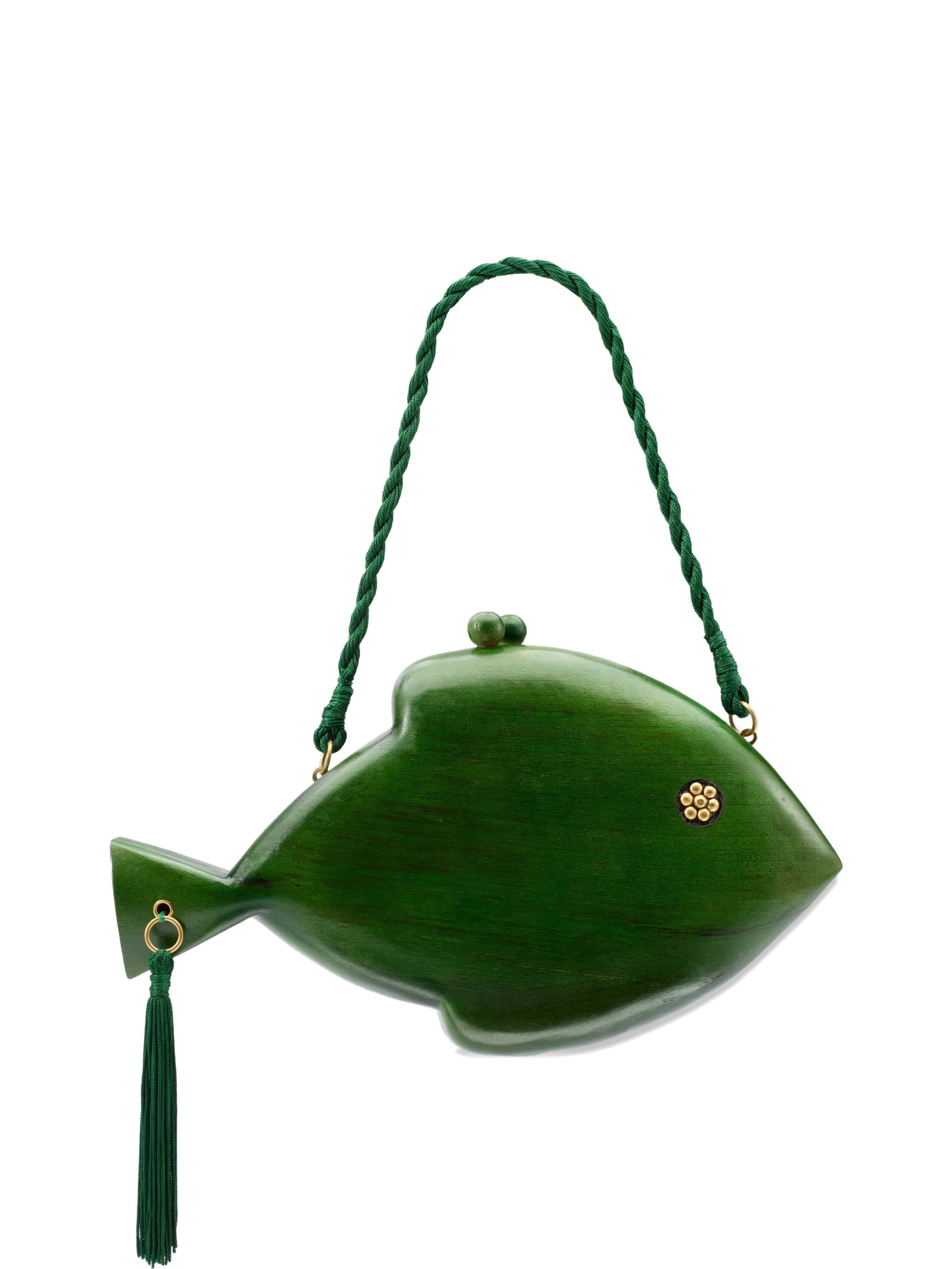 fish-shape clutch bag