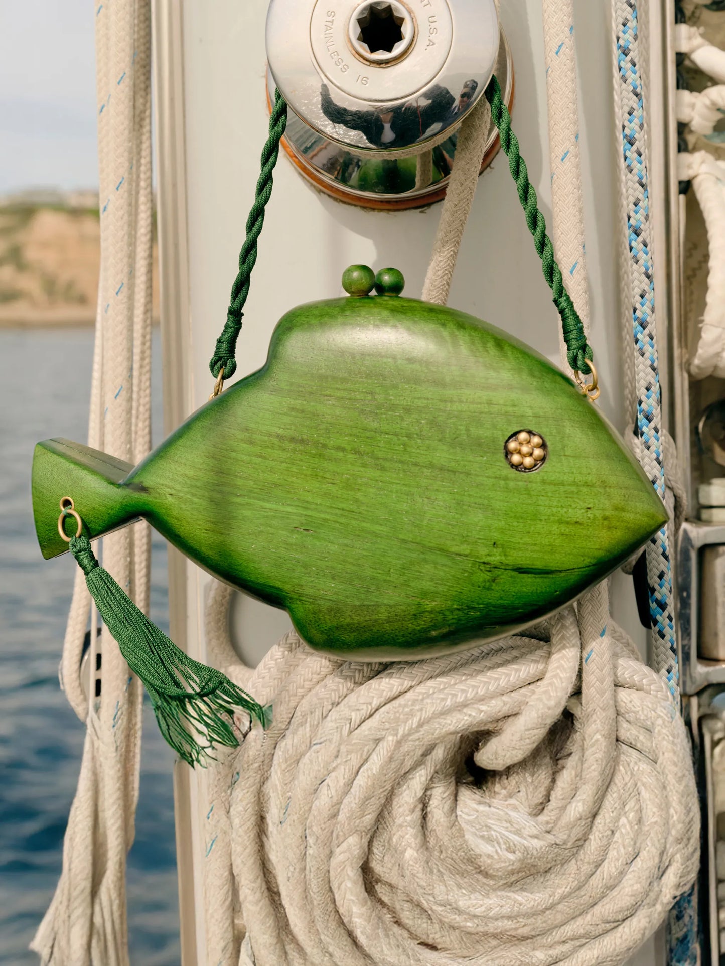 fish-shape clutch bag