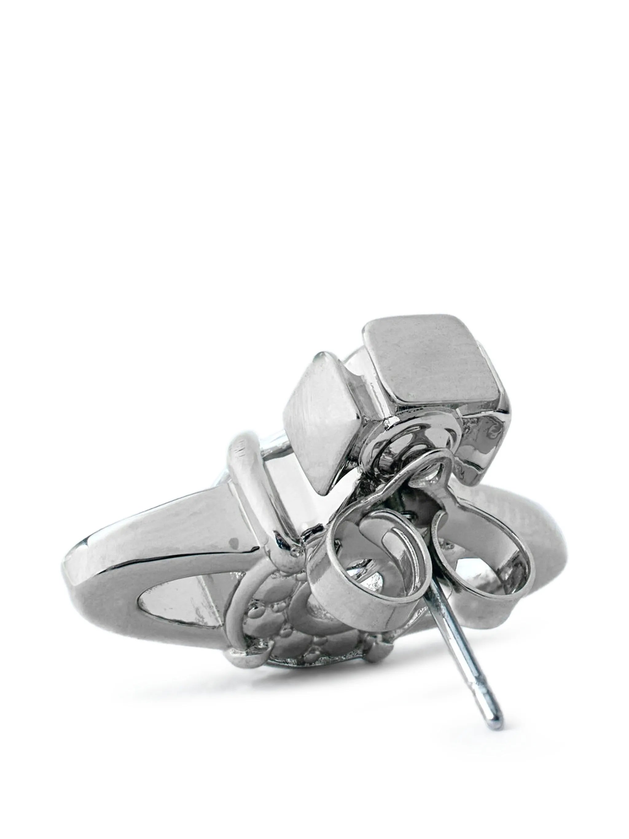 Orb crystal stud earrings