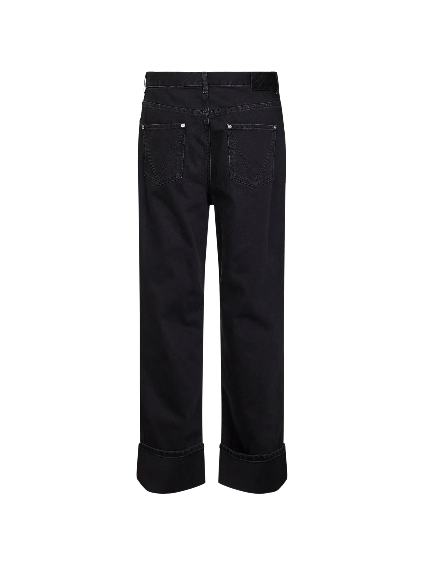 Intrecciato-patch straight-leg jeans