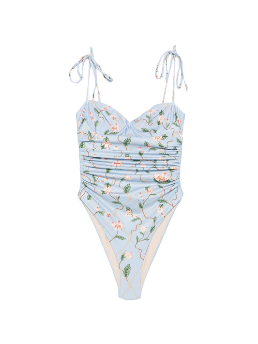 Rábano Navegante floral-print swimsuit