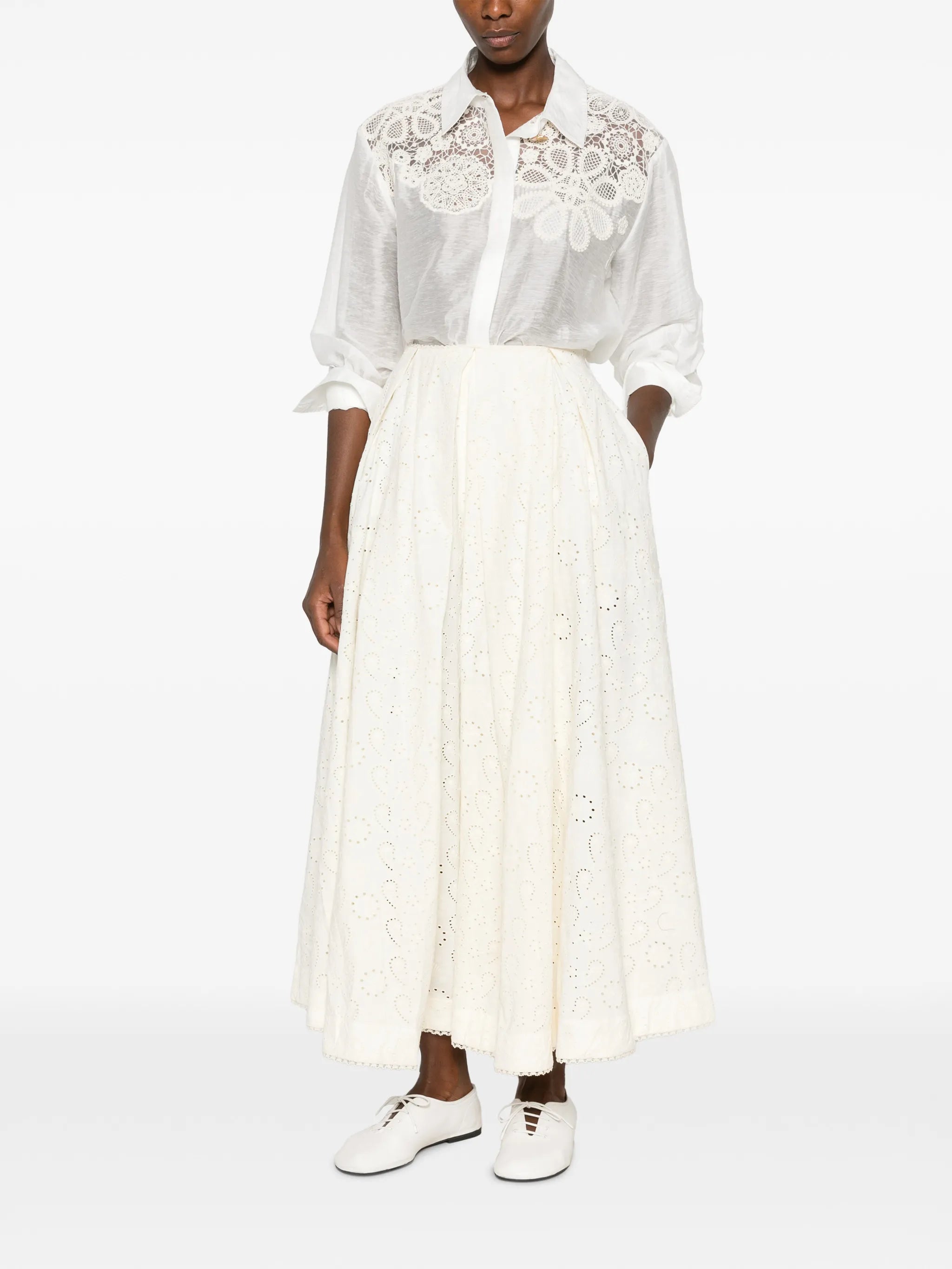 Delta eyelet skirt