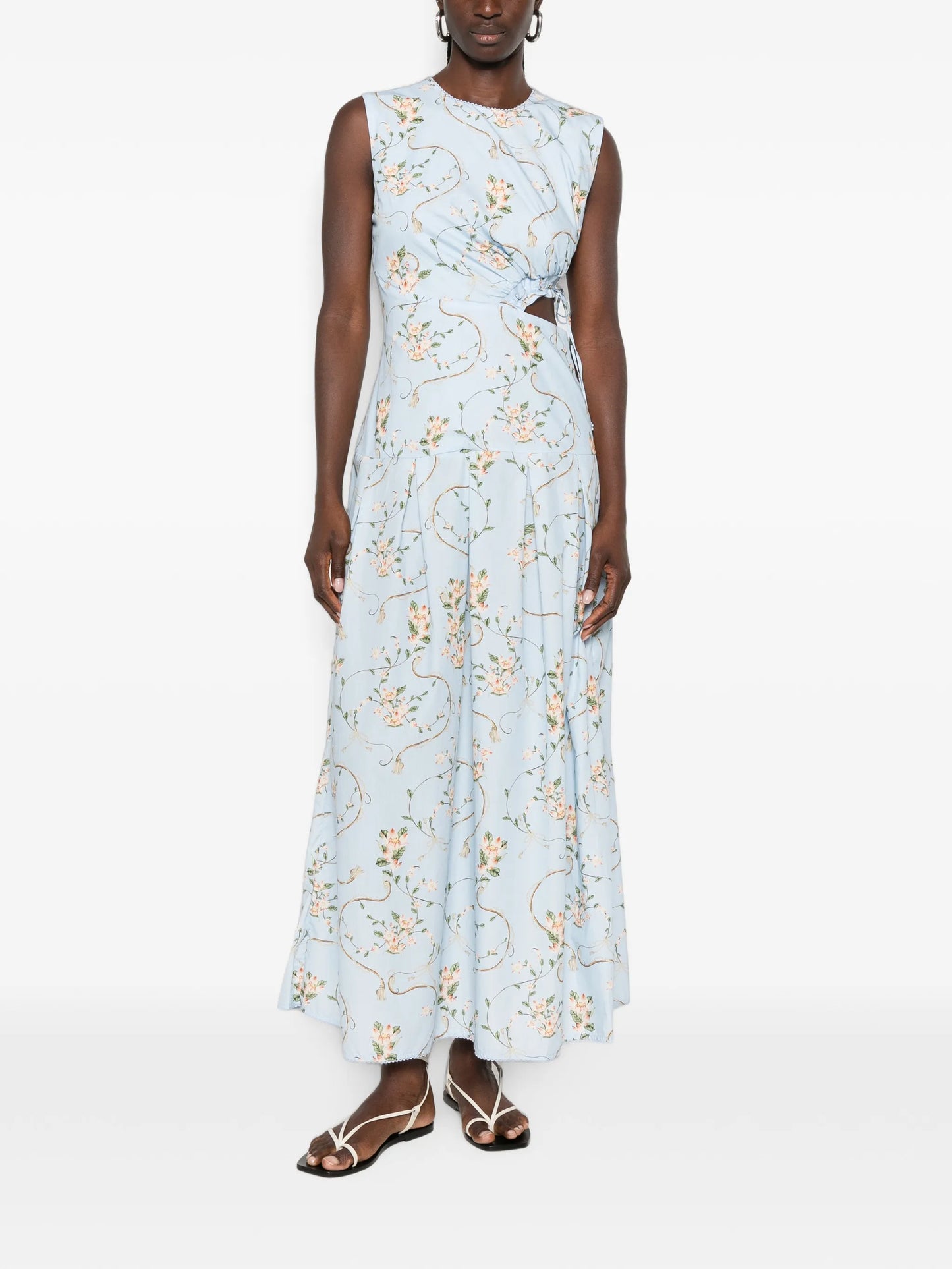 Otono floral-print cut-out maxi dress