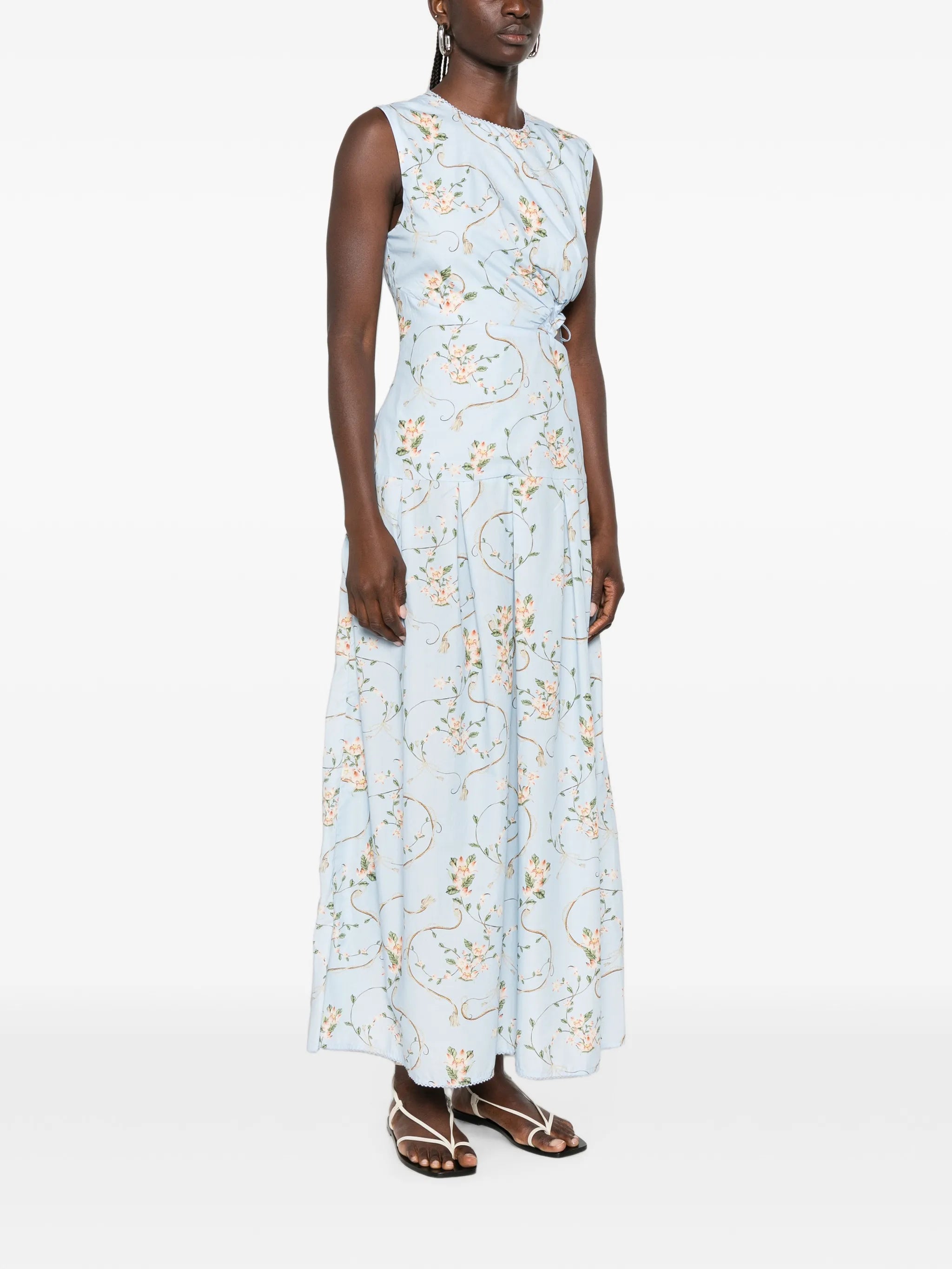 Otono floral-print cut-out maxi dress