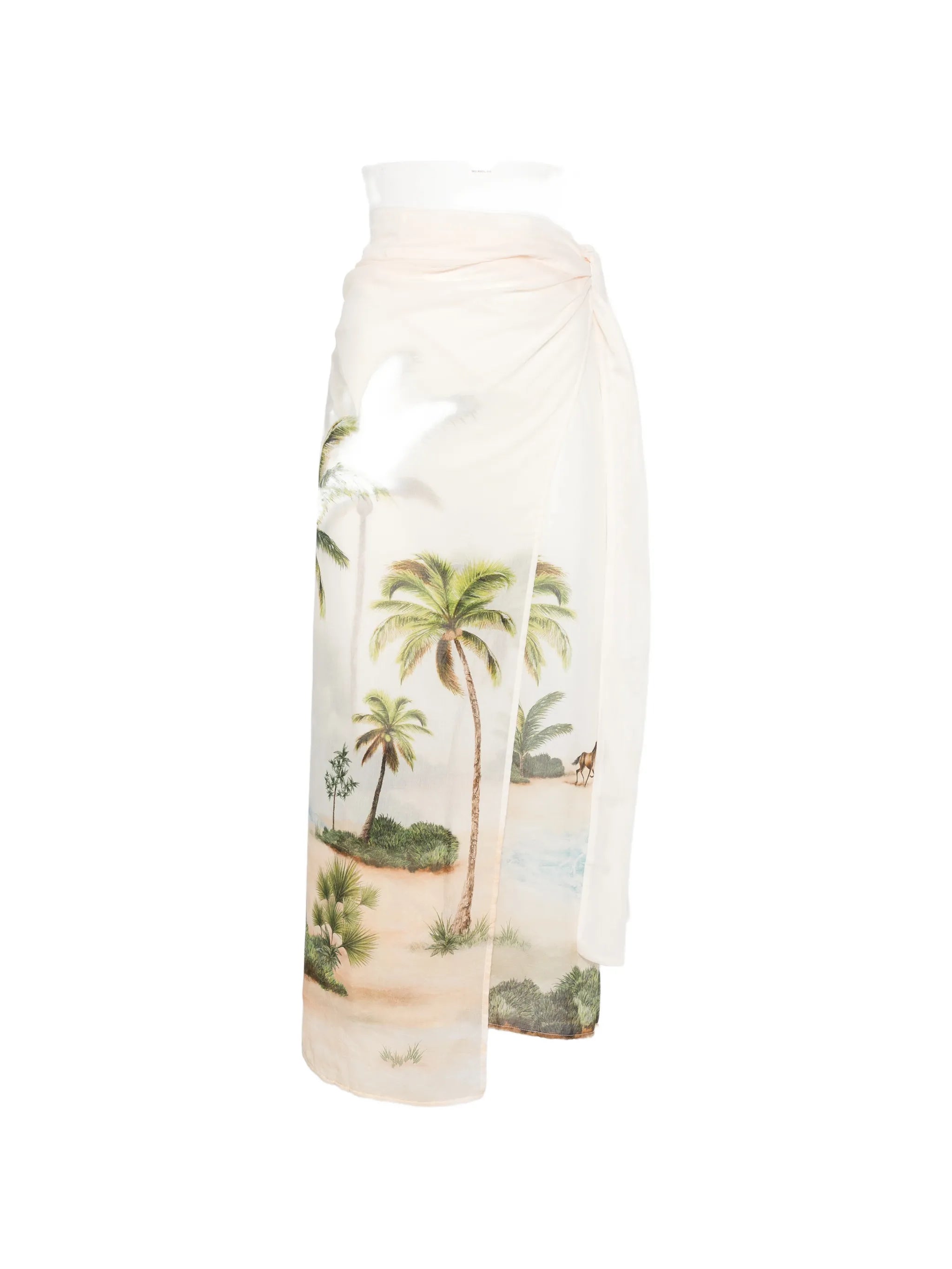 Lavanda tropical-print sarong