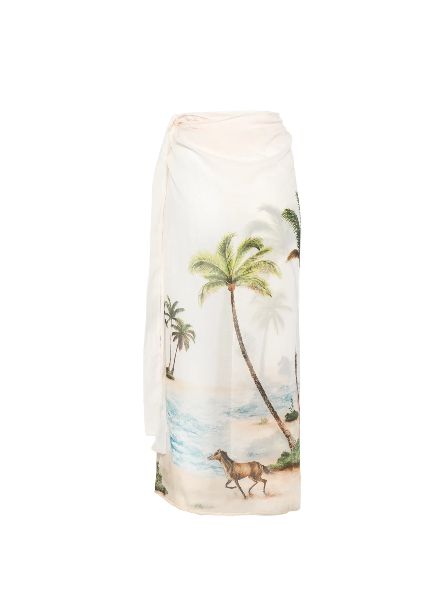 Lavanda tropical-print sarong