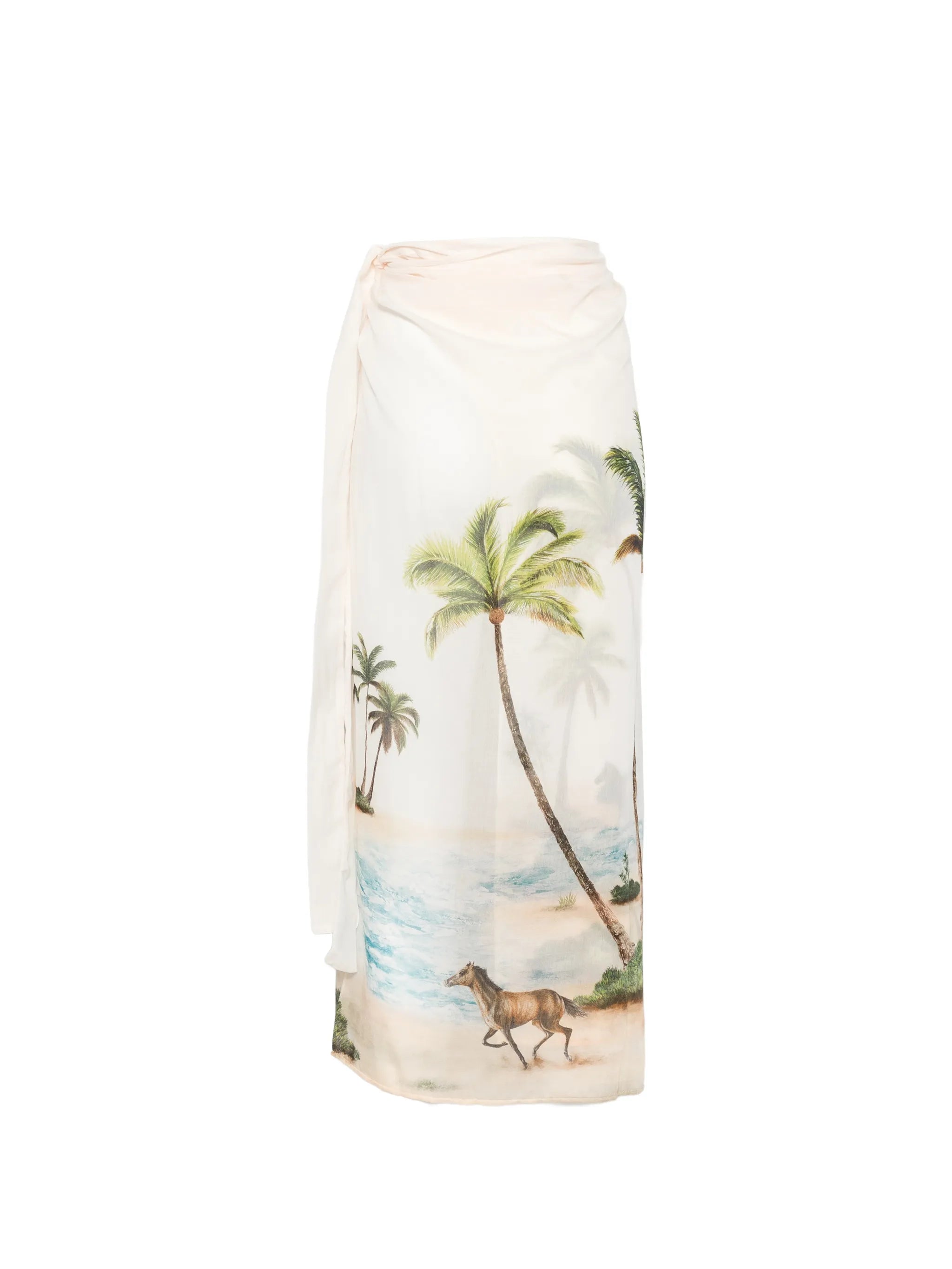 Lavanda tropical-print sarong
